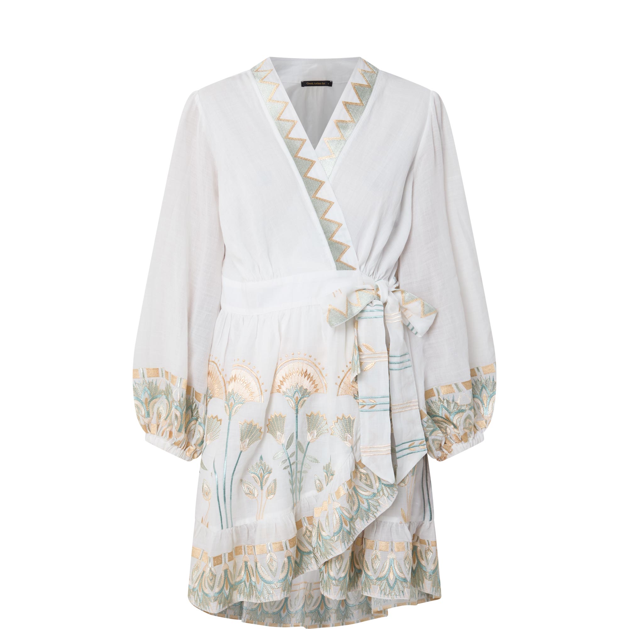 Papyrus Embroidered Belted Mini Dress