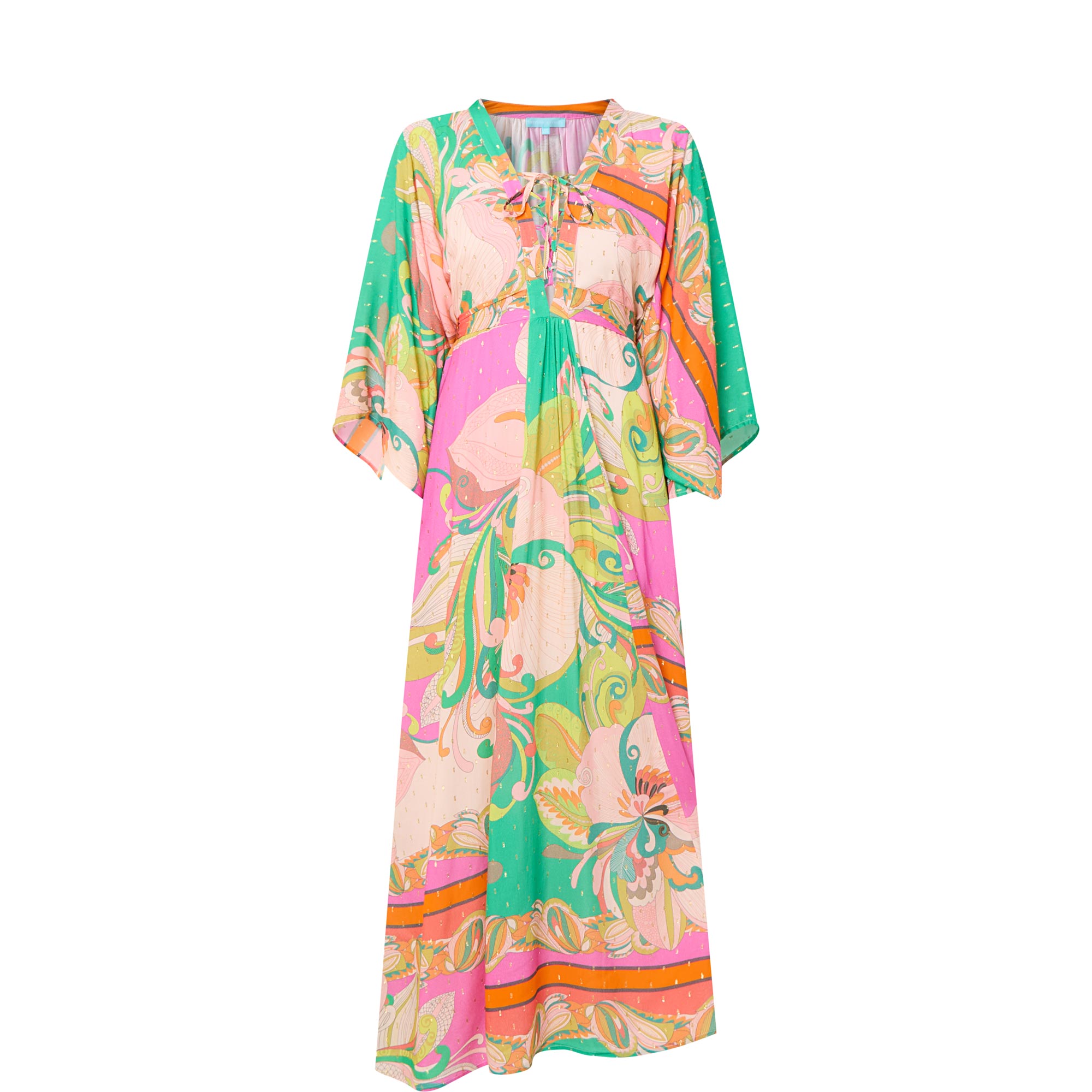 Natalie Carnation Kaftan Dress
