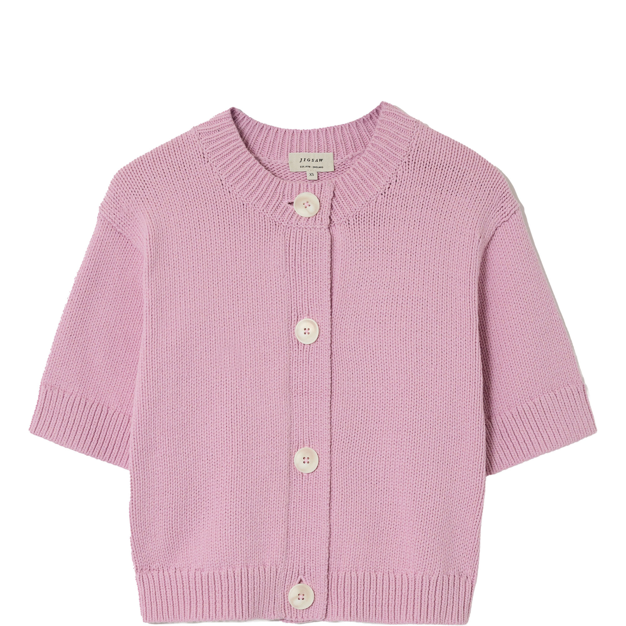 Cropped Knit Cardigan