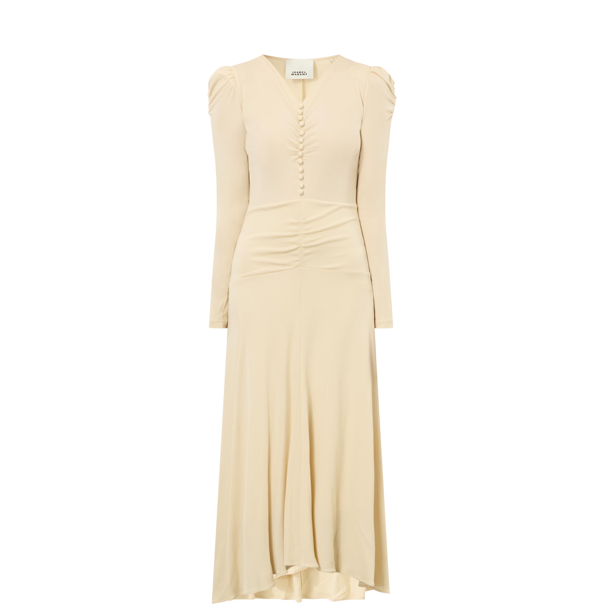 Nejma Ruched Flared Dress