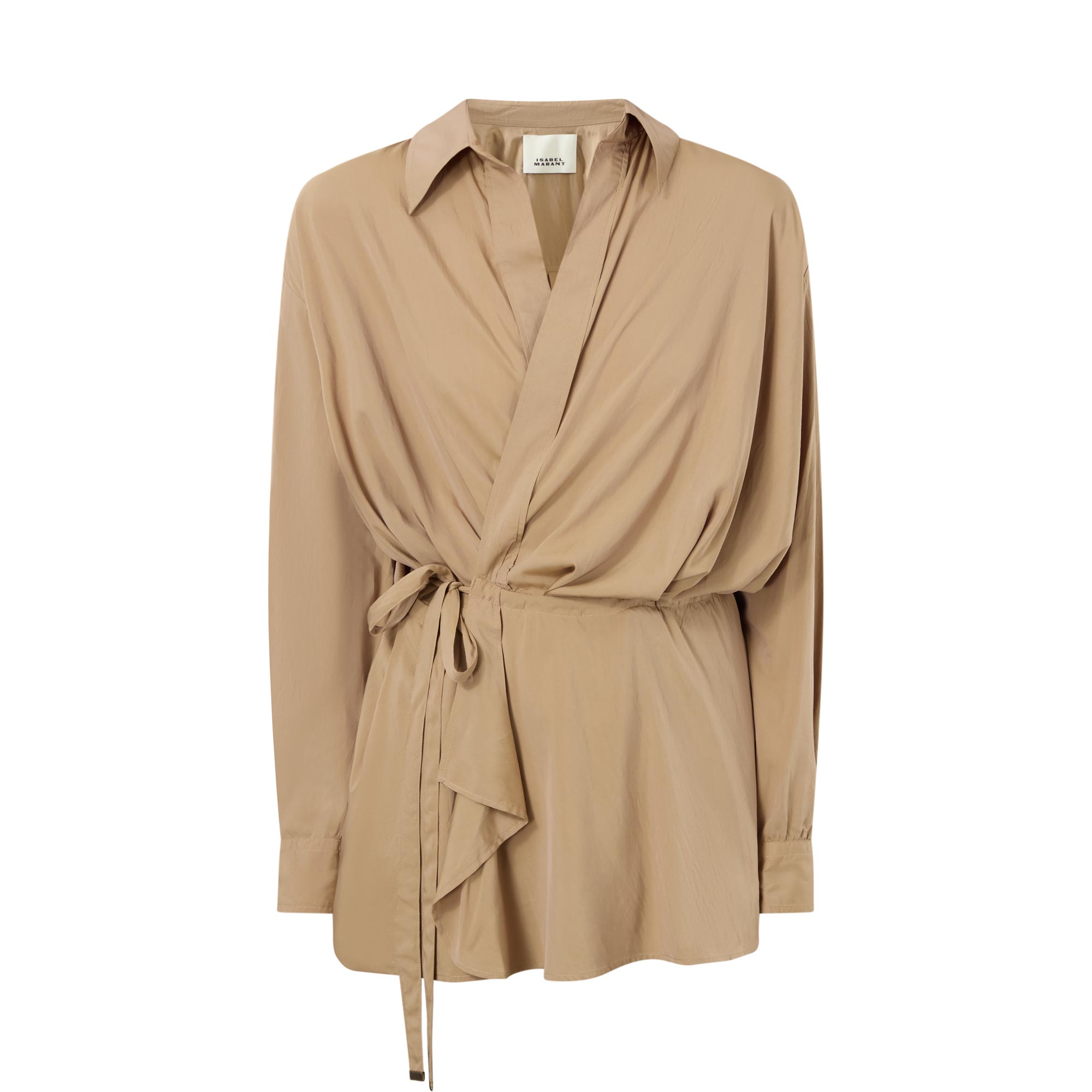 Keren Tie-Fastening Wrap Jacket