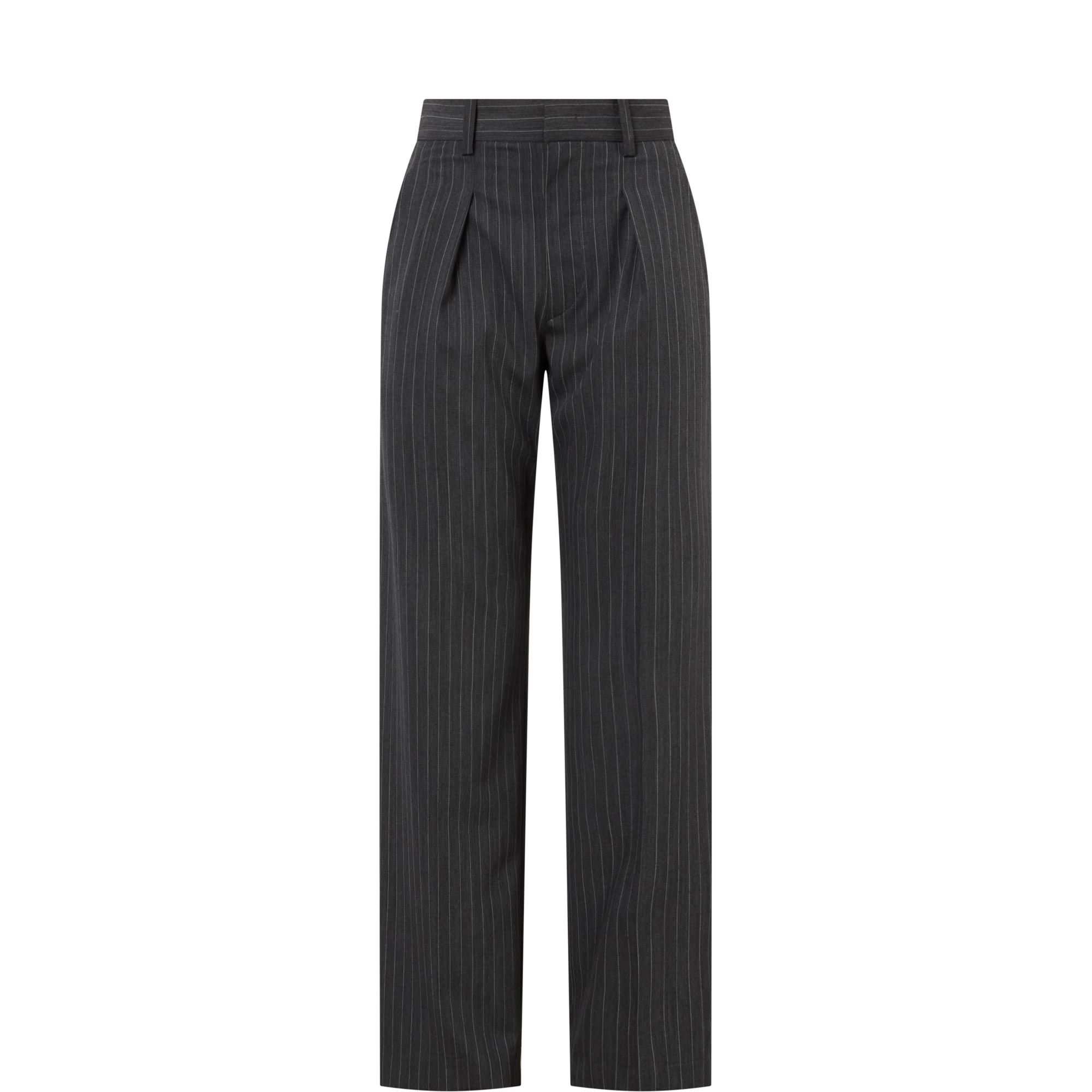 Lisetta High-Rise Pinstripe Wide Leg Trousers