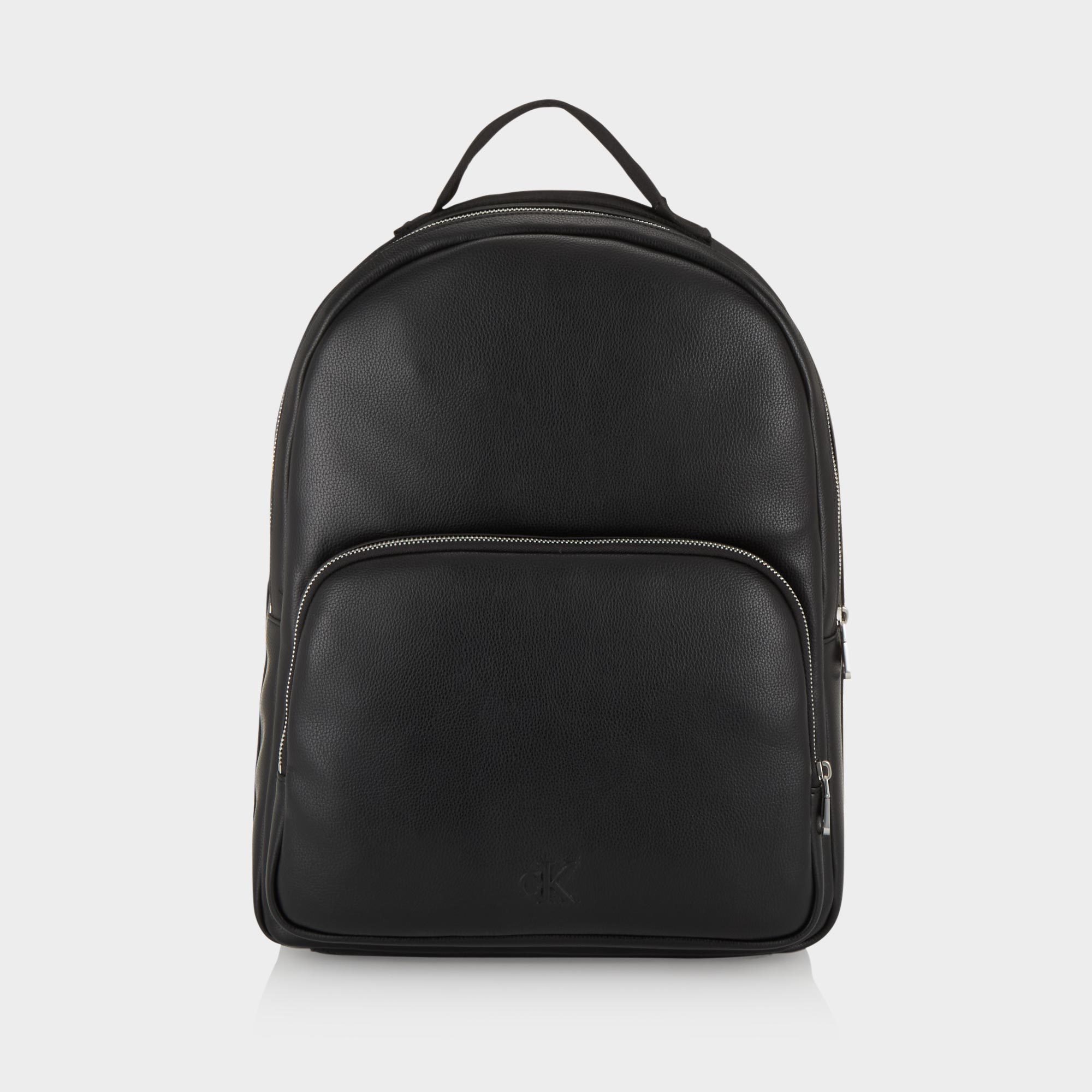 CK Embossed Faux Leather Backpack