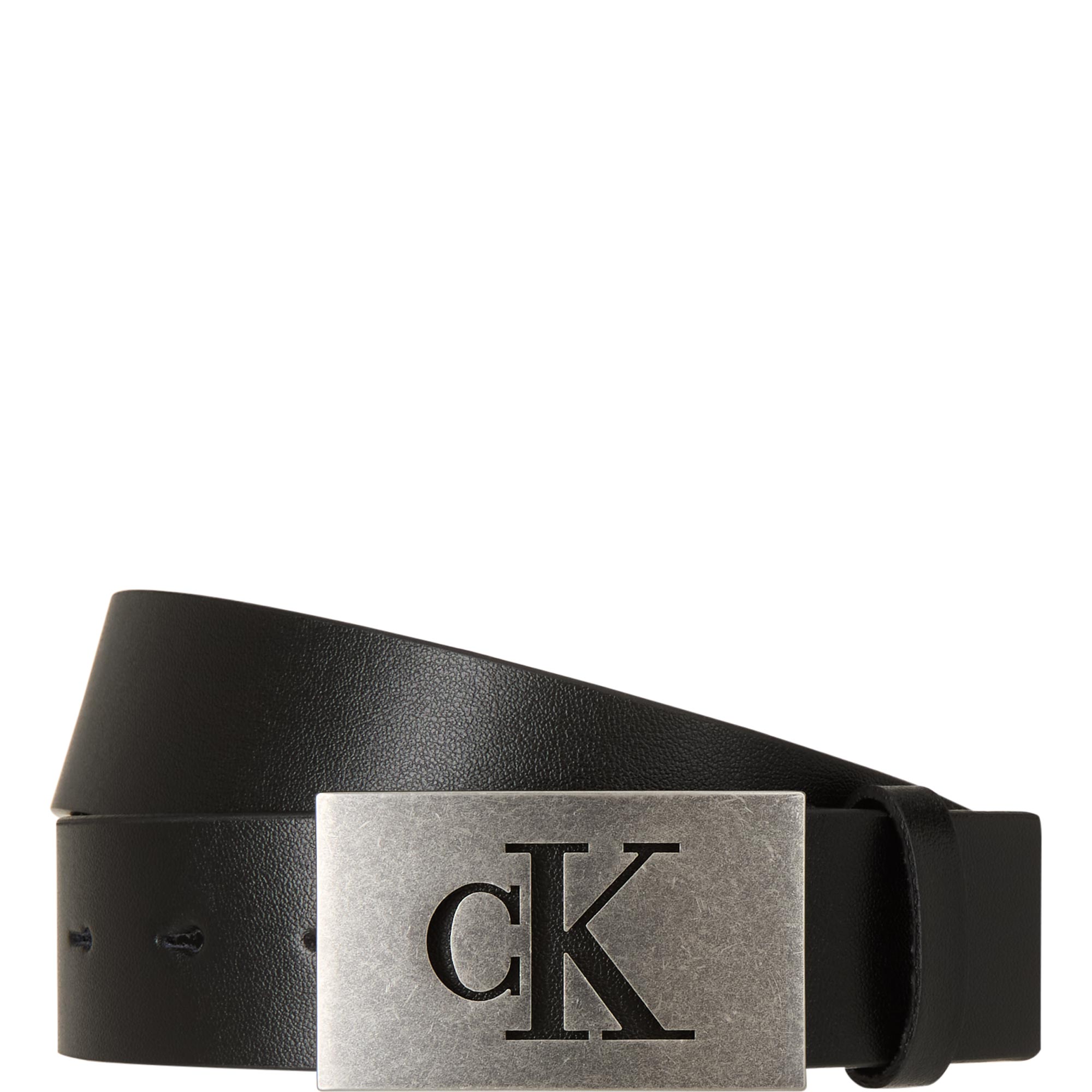 Monogram Plaque Leather Belt