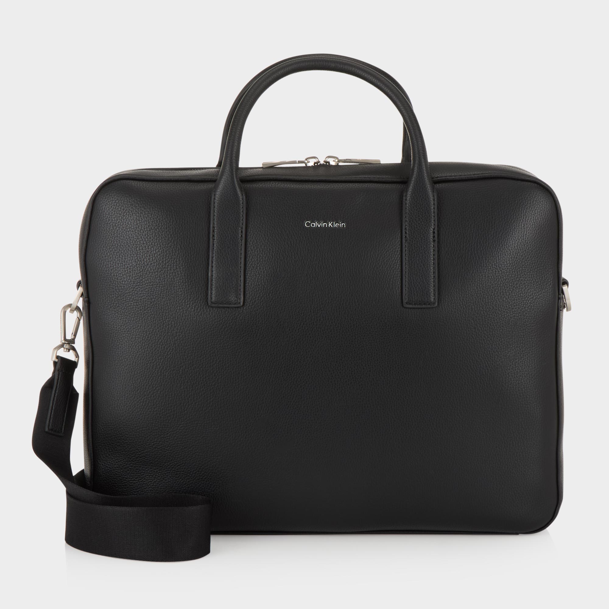 Calvin Klein Herren Schwarz Laptoptasche Raised Commuter Nosize - Image 4