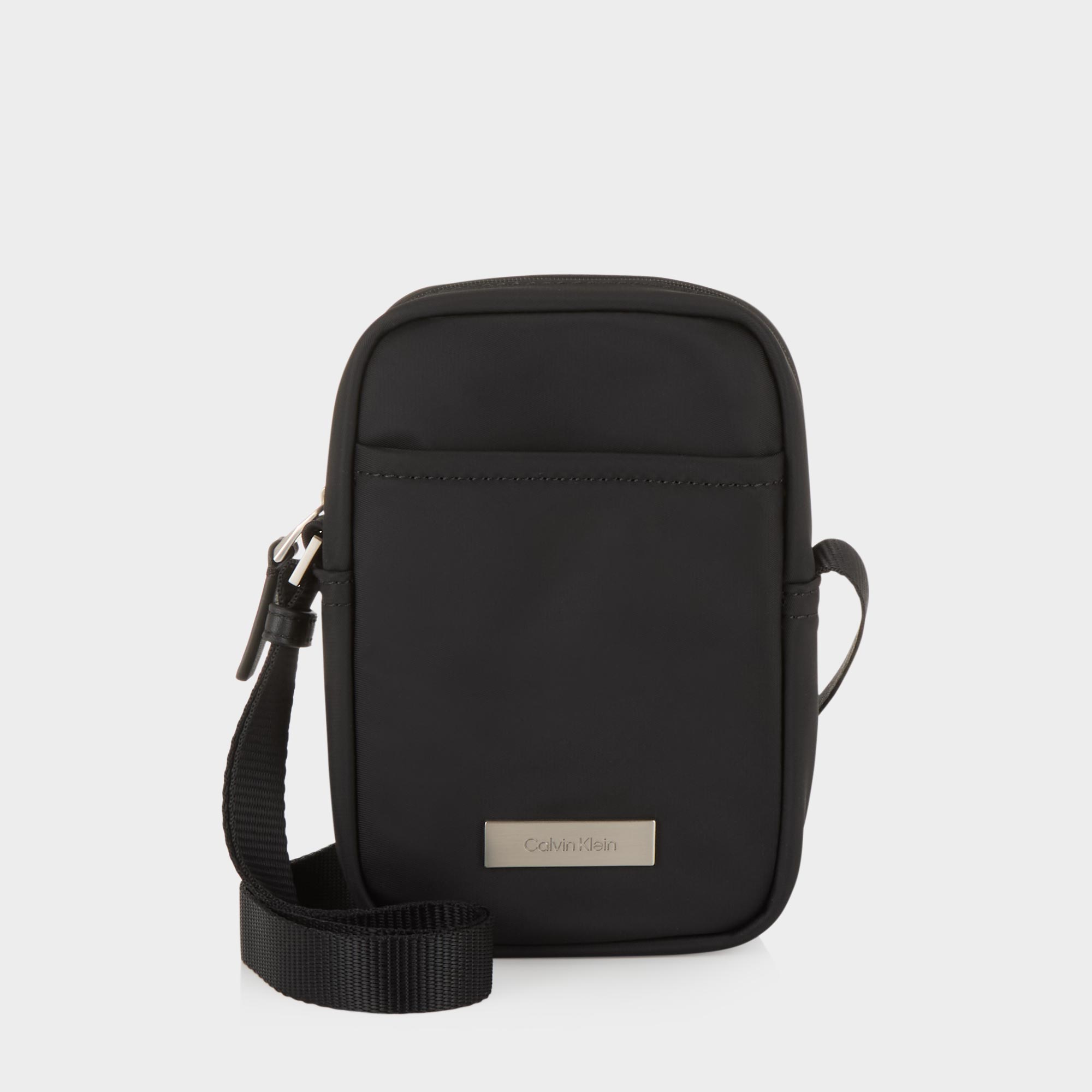 Logo Plaque Slim Crossbody Bag