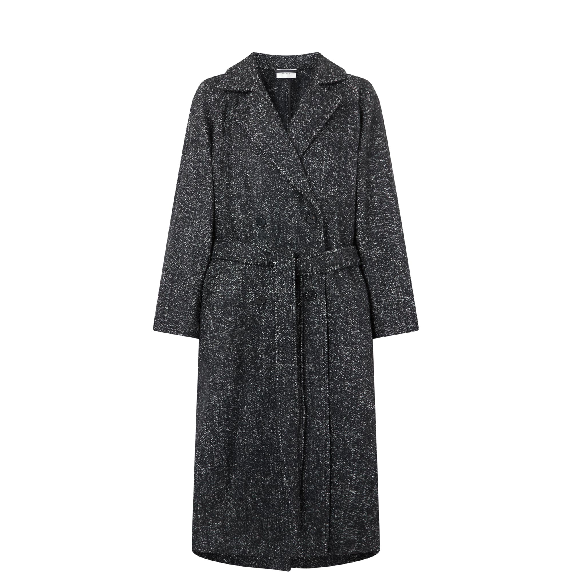 Macaria Belted Double-Breasted Coat