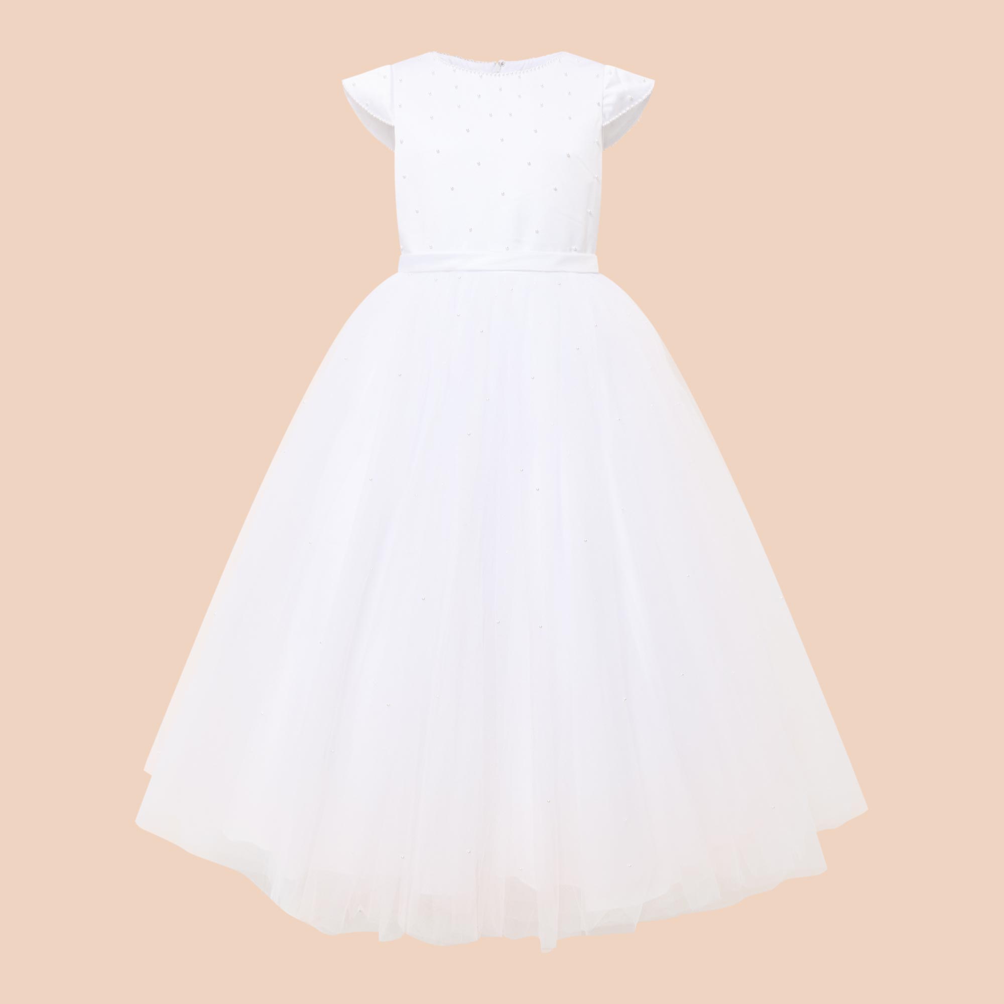 Pearl Embellished Communion Dress