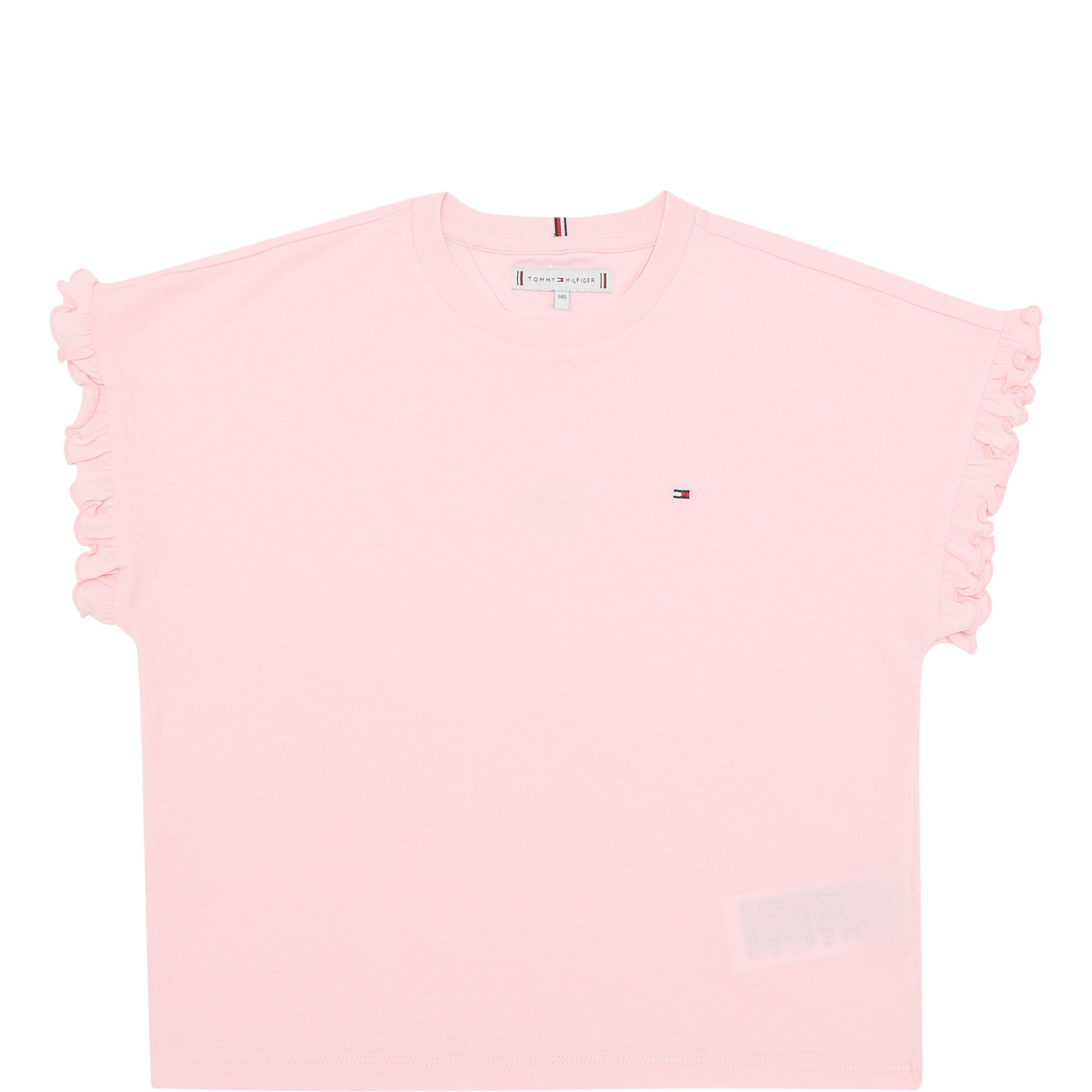 Flag Logo Frill Sleeve T-Shirt