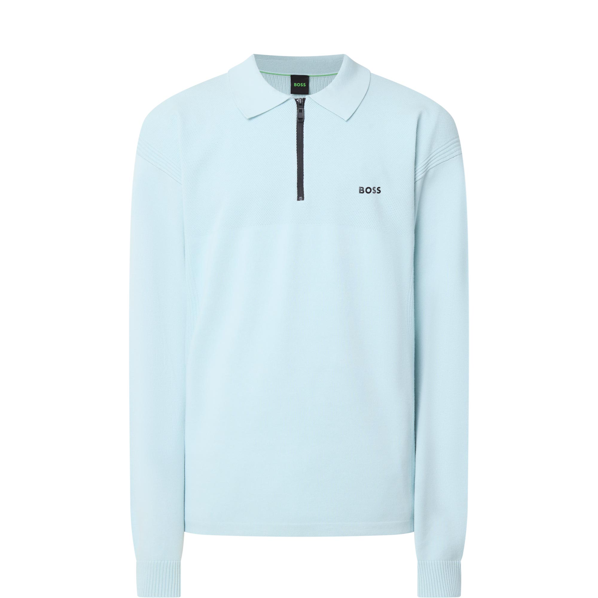 Unity Logo Zip Knitted Polo Shirt