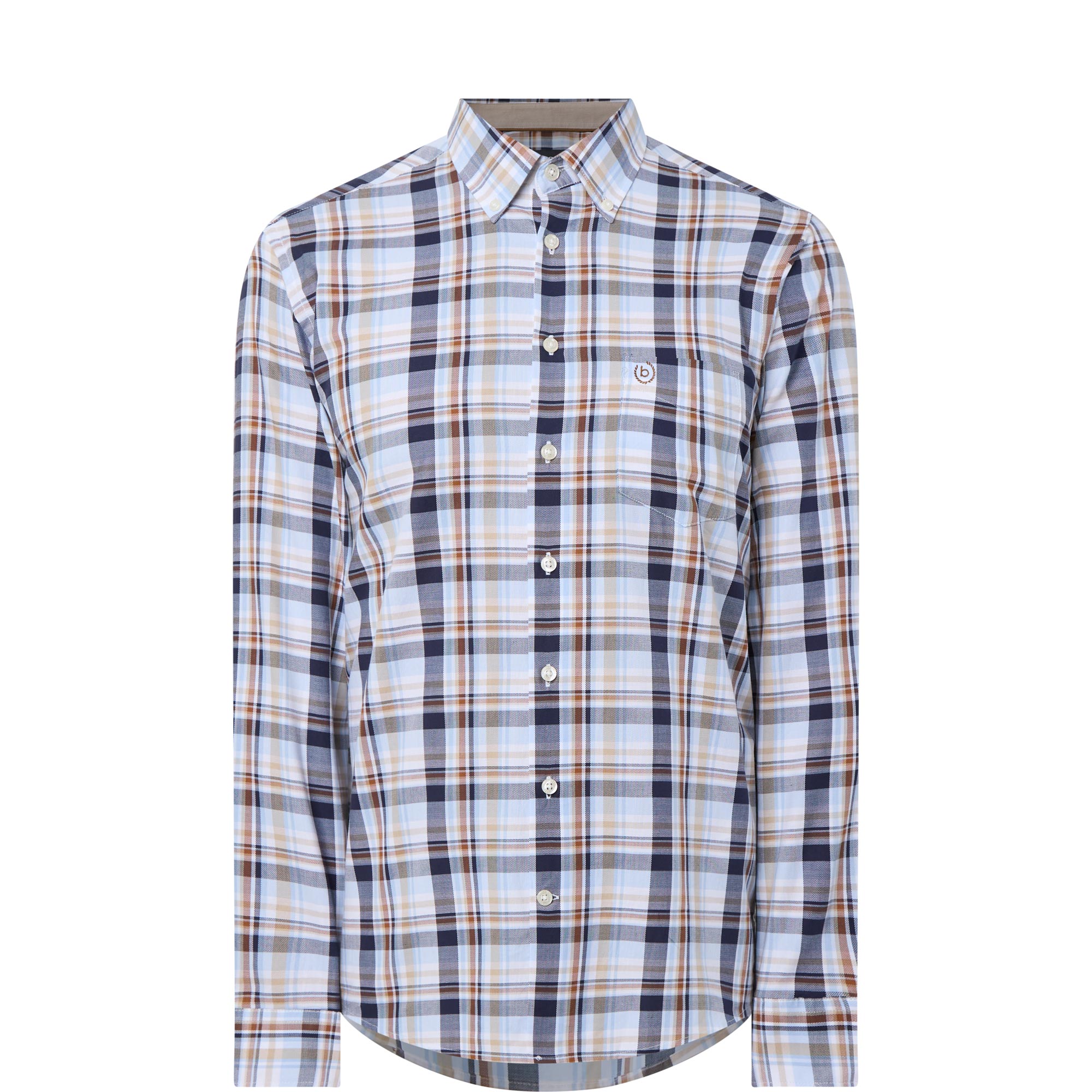 Logo Large Check Print Shirt