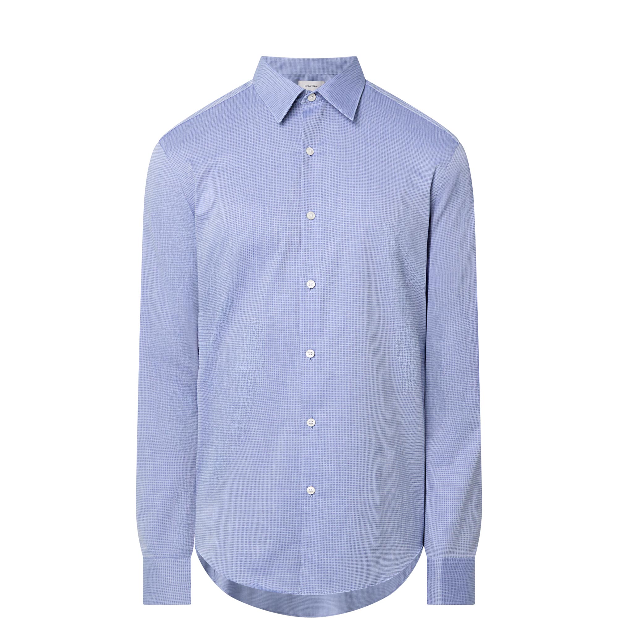 Micro Check Single Cuff Formal Shirt