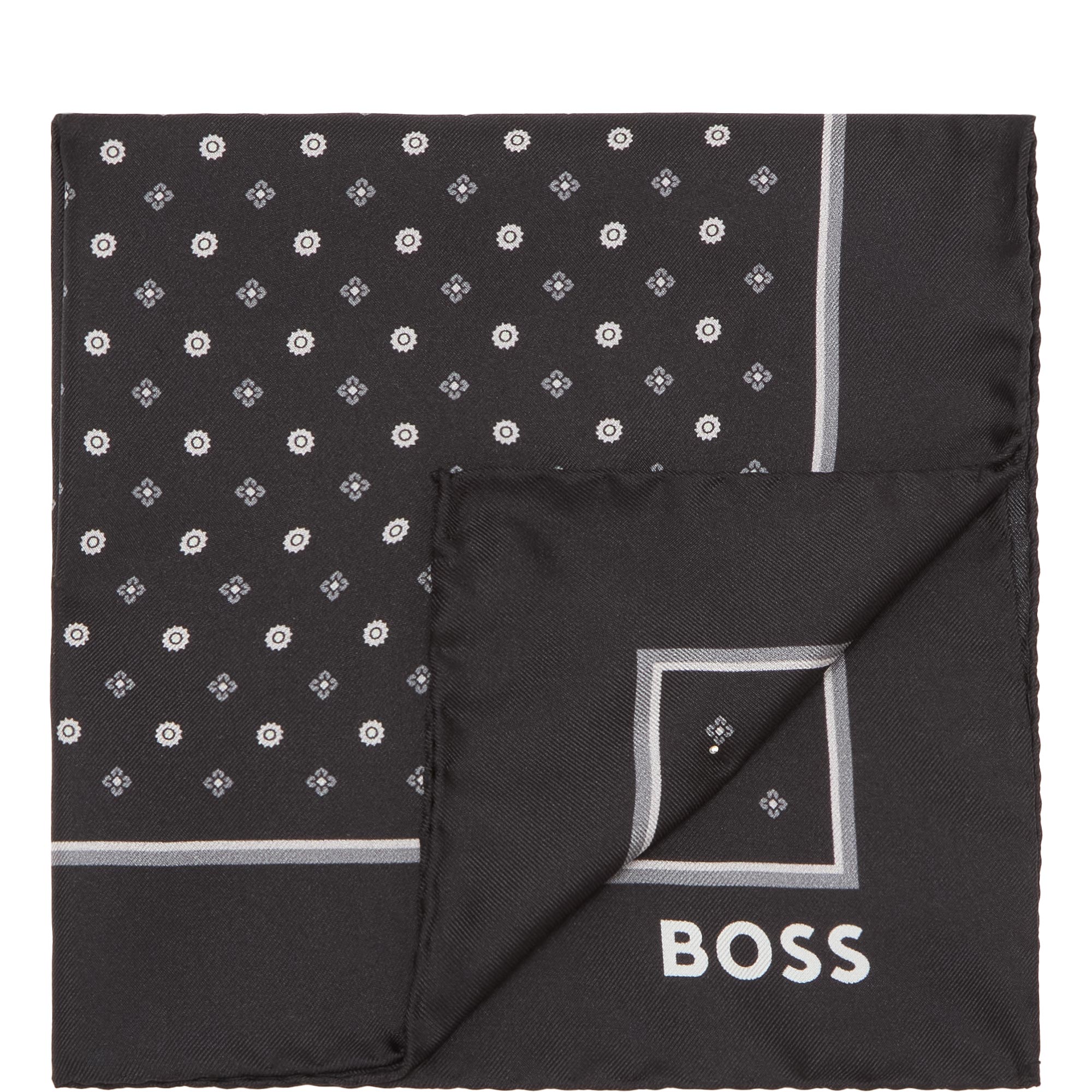 Dot Pattern Logo Pocket Square