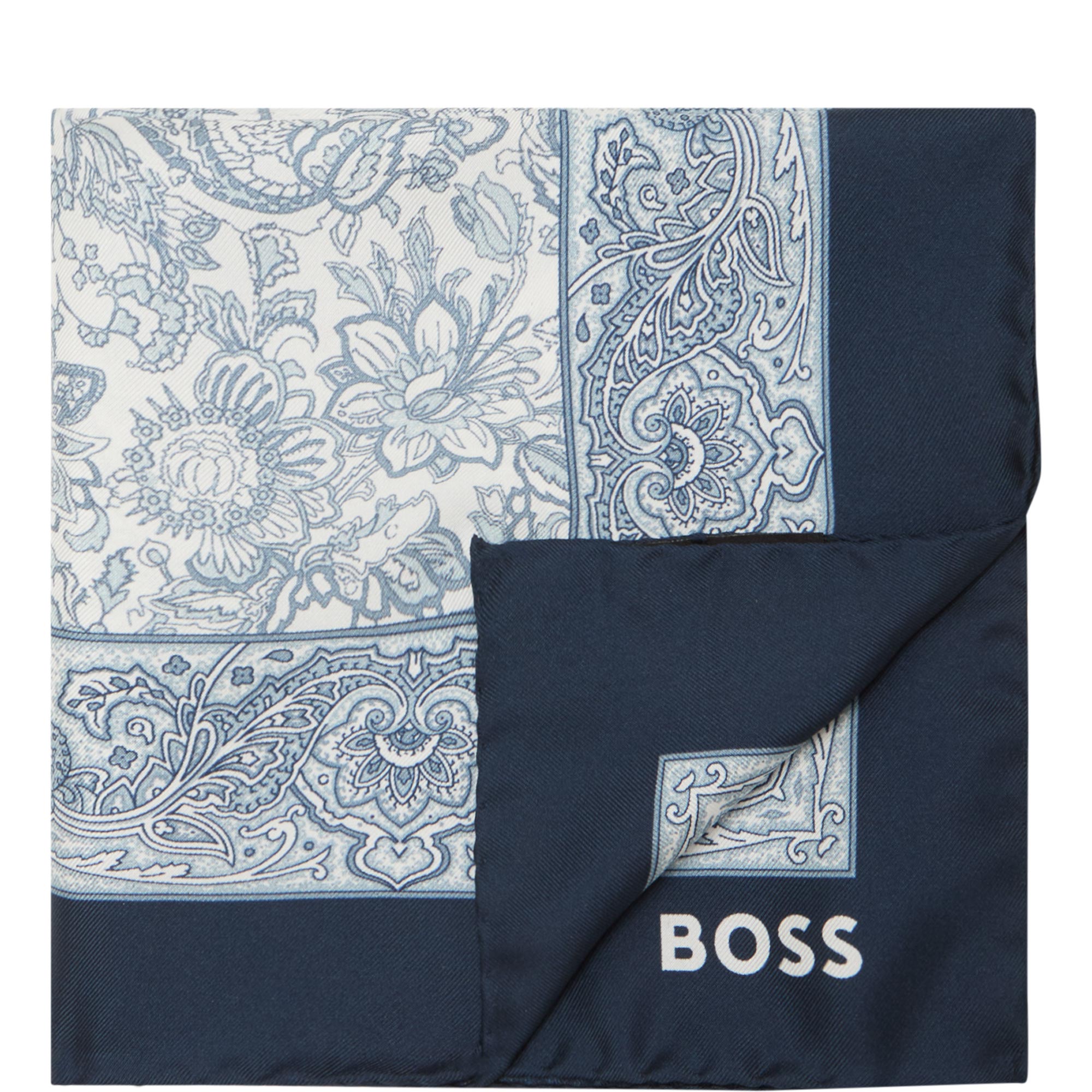 Micro Pattern Logo Pocket Square