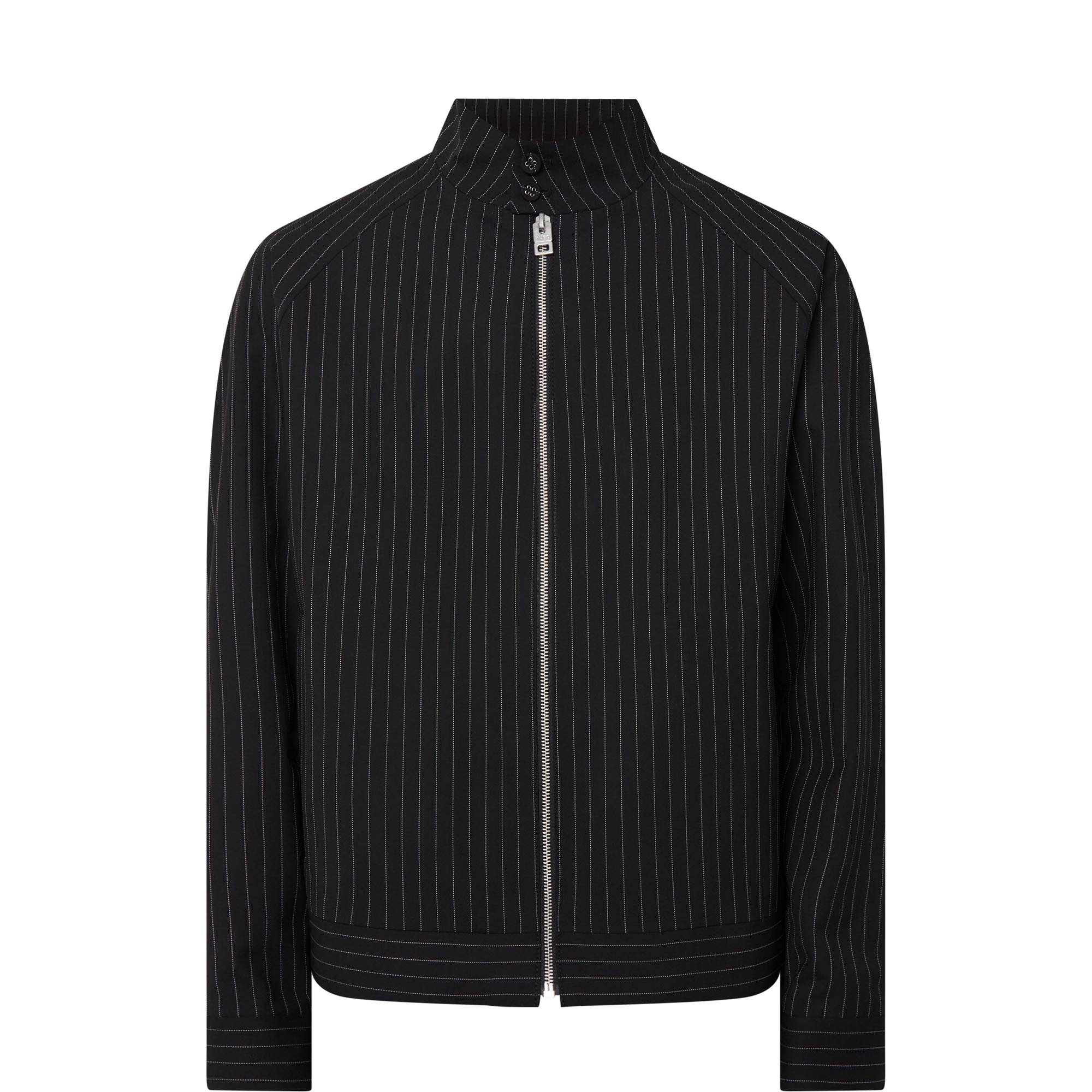 Keyn Pinstripe Bomber Jacket