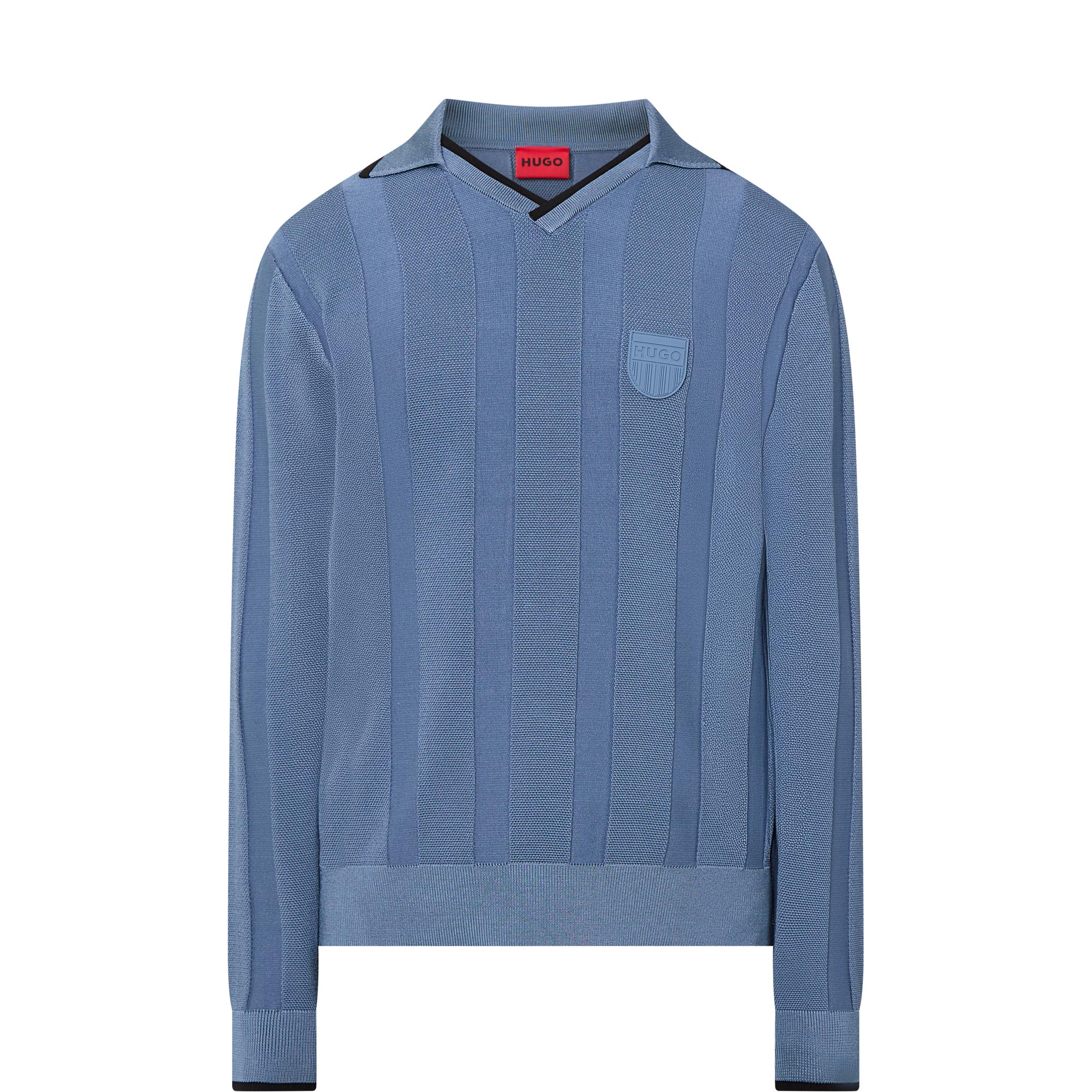 Spowle Crest Logo Tonal Striped Sweater