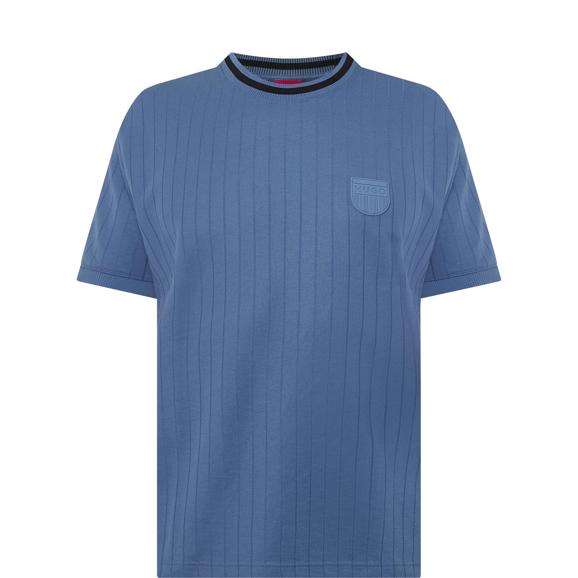 Davros Logo Tonal Stripe T-Shirt