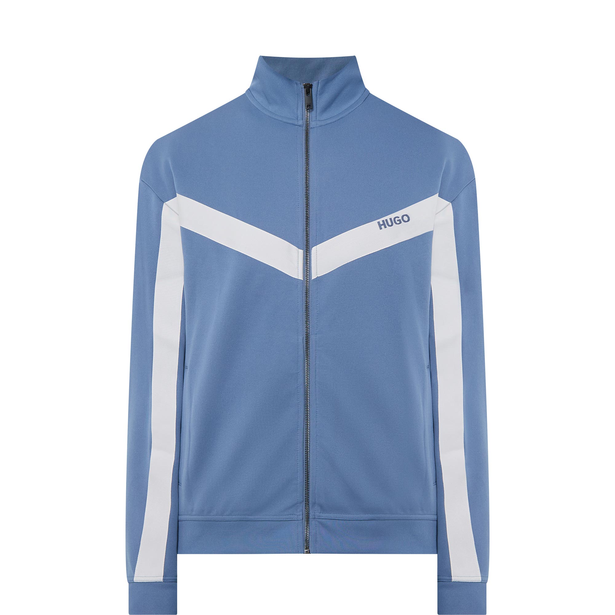 Darti Contrast Stripe Zip Sweatshirt