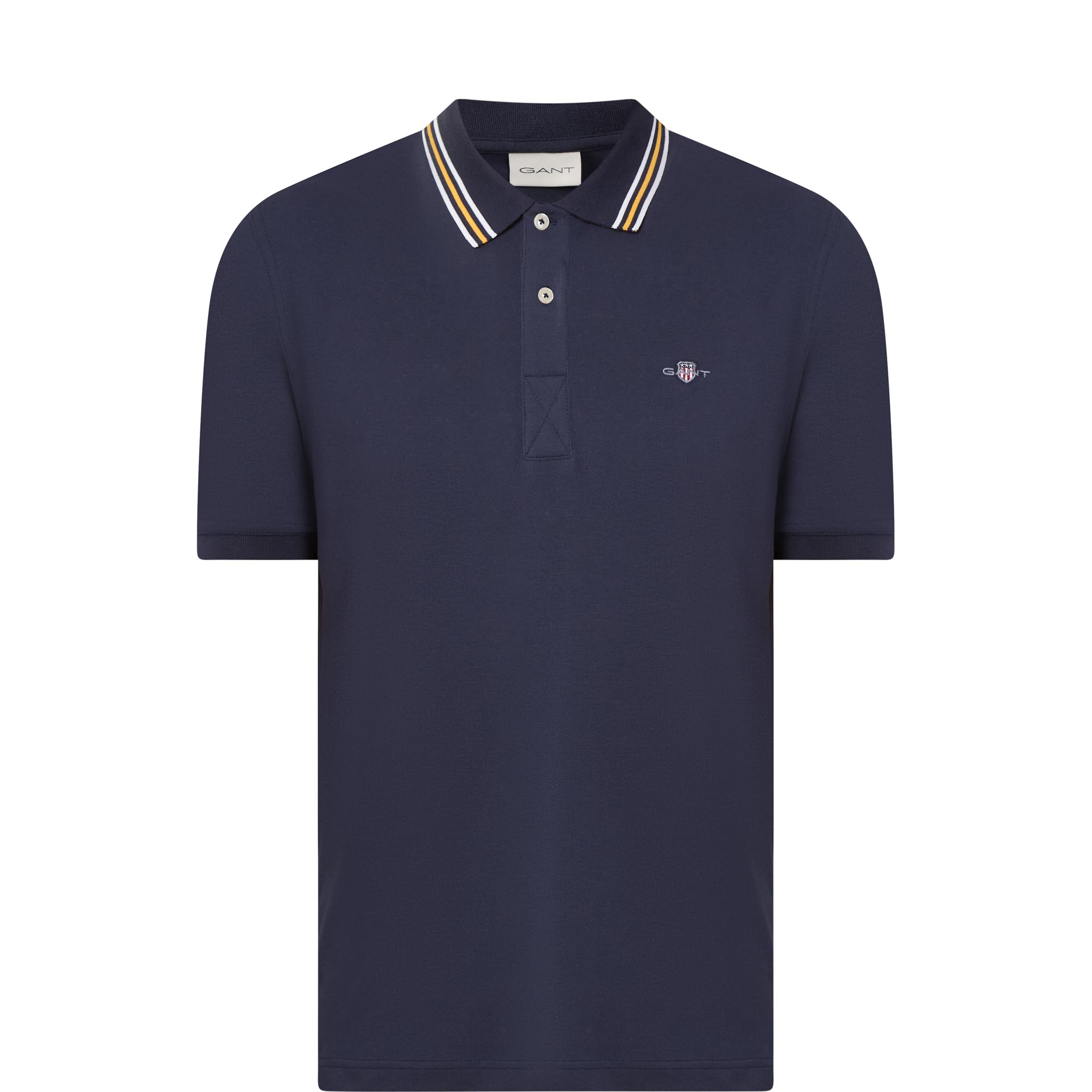 Shield Logo Tipped Polo Shirt