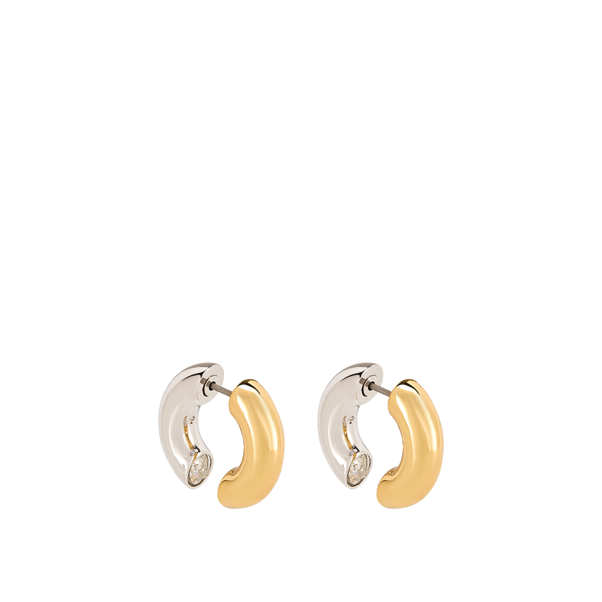 Interlock Huggie Hoop Earrings
