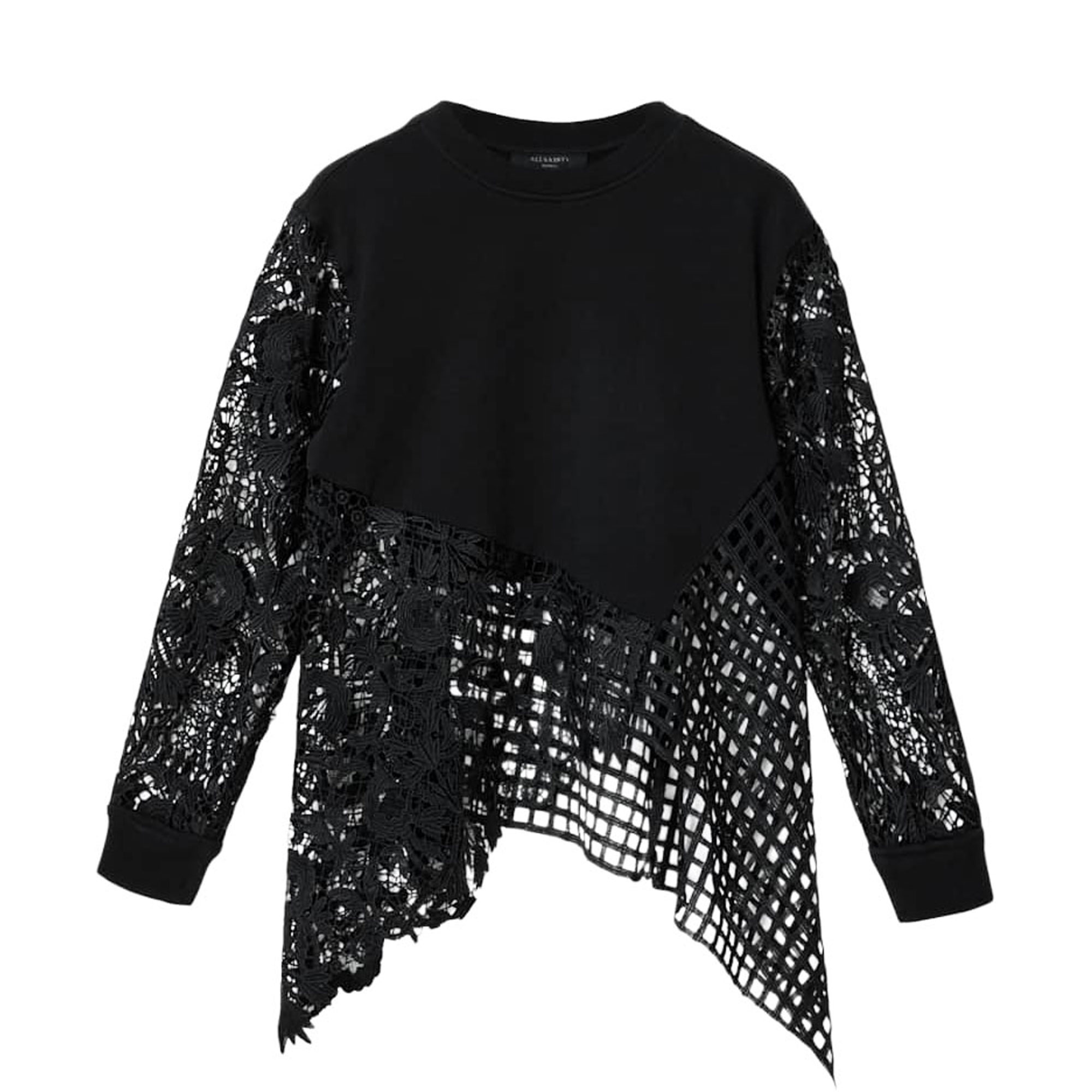 Malorie Lace Trim Sweatshirt