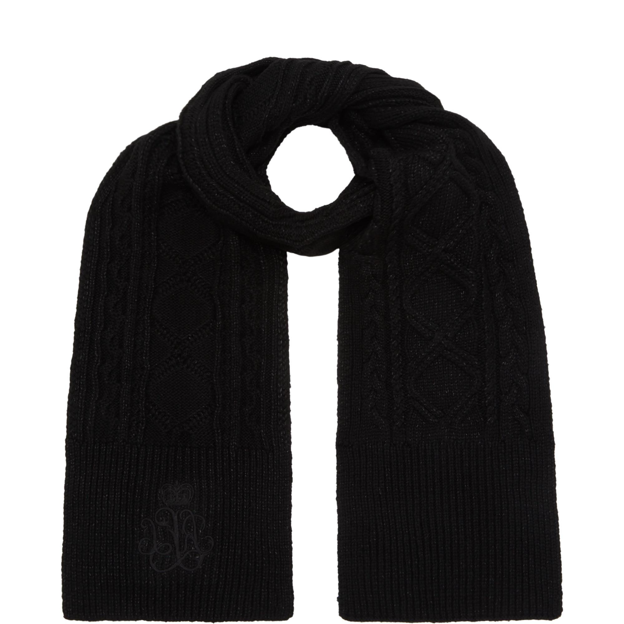 Logo Basket Weave Scarf