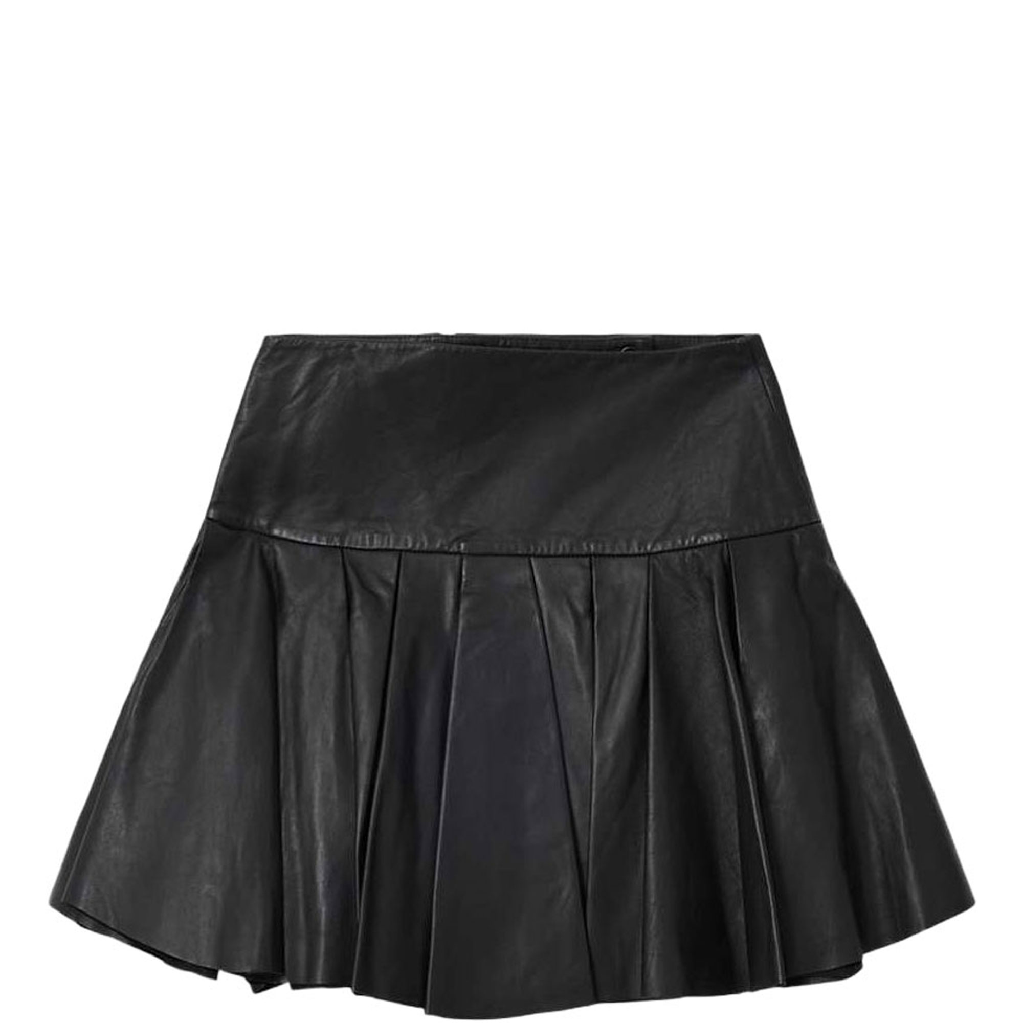 Irina Leather Mini Skirt