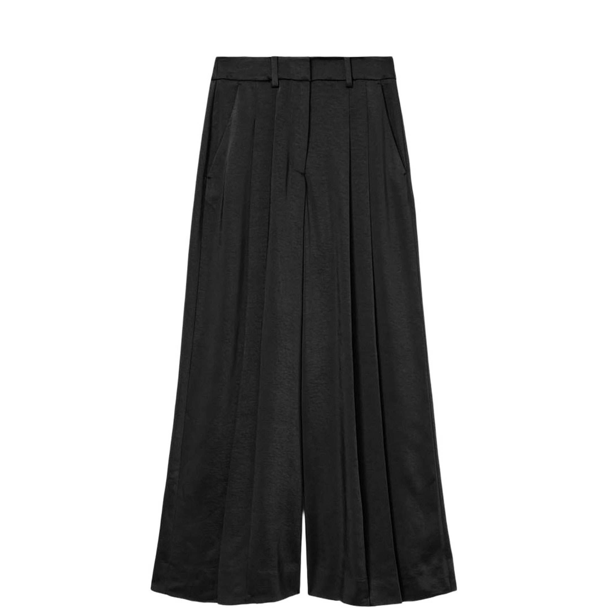 Poppy Satin Wide Leg Trousers