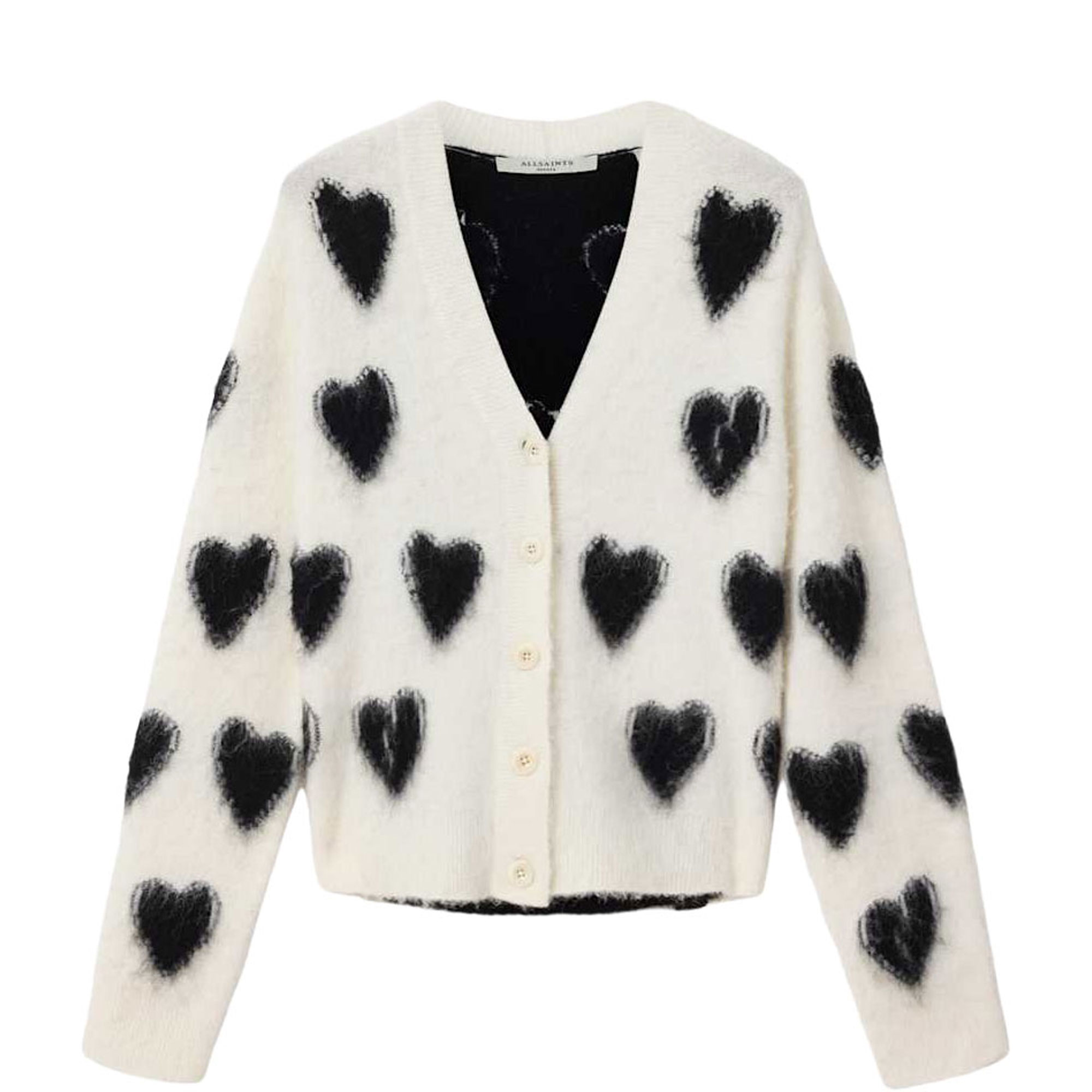 Scatter Heart Knitted Cardigan