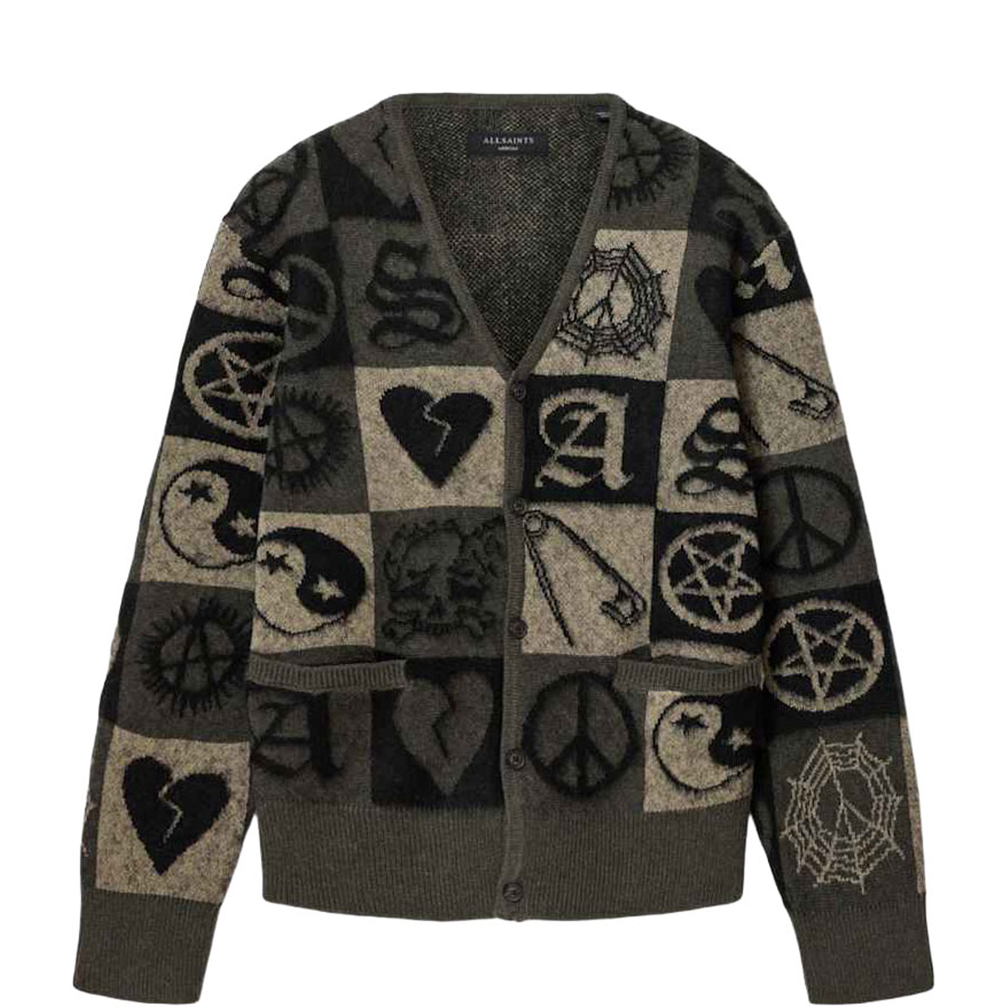 Travis Jacquard Knitted Cardigan