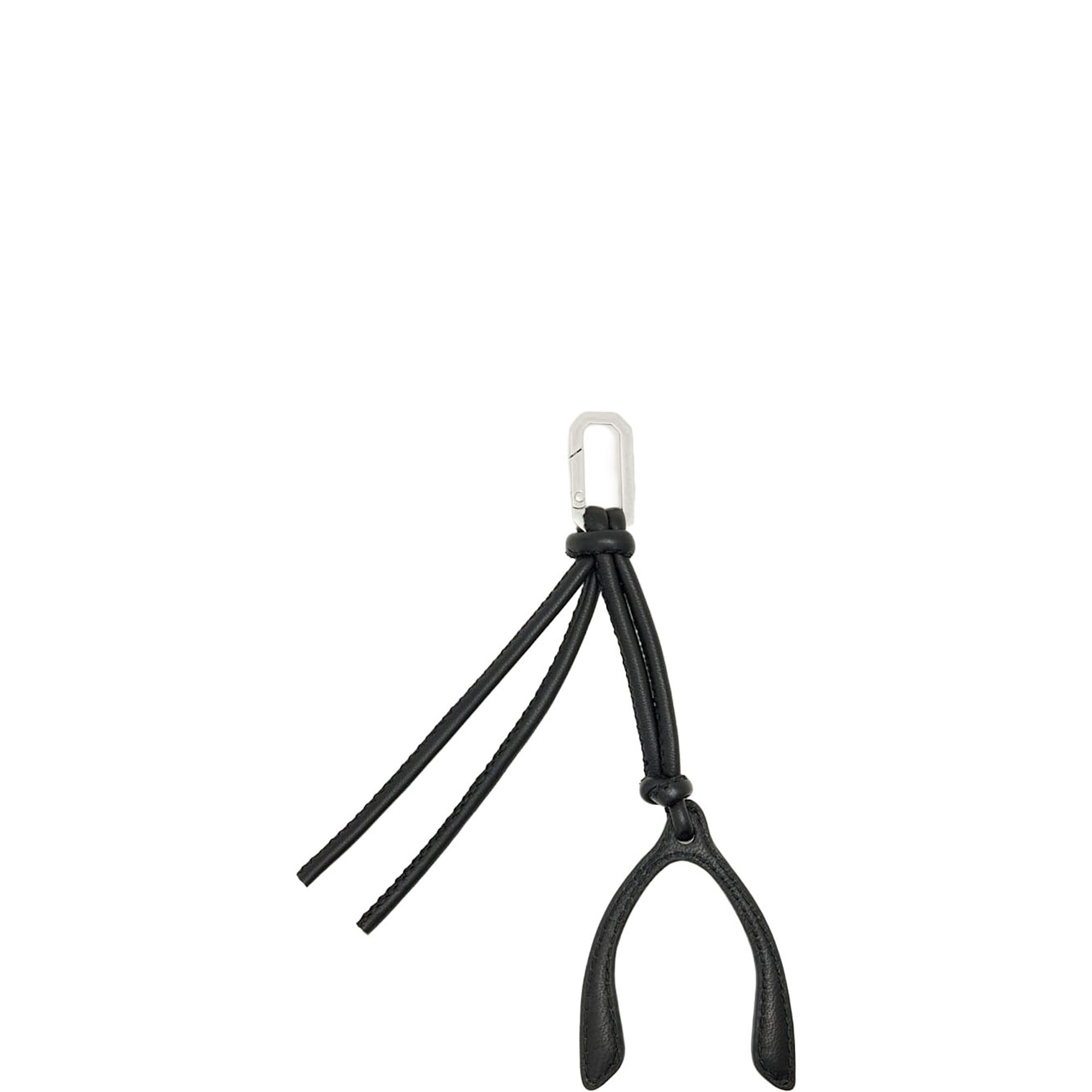 Wishbone Leather Keyring