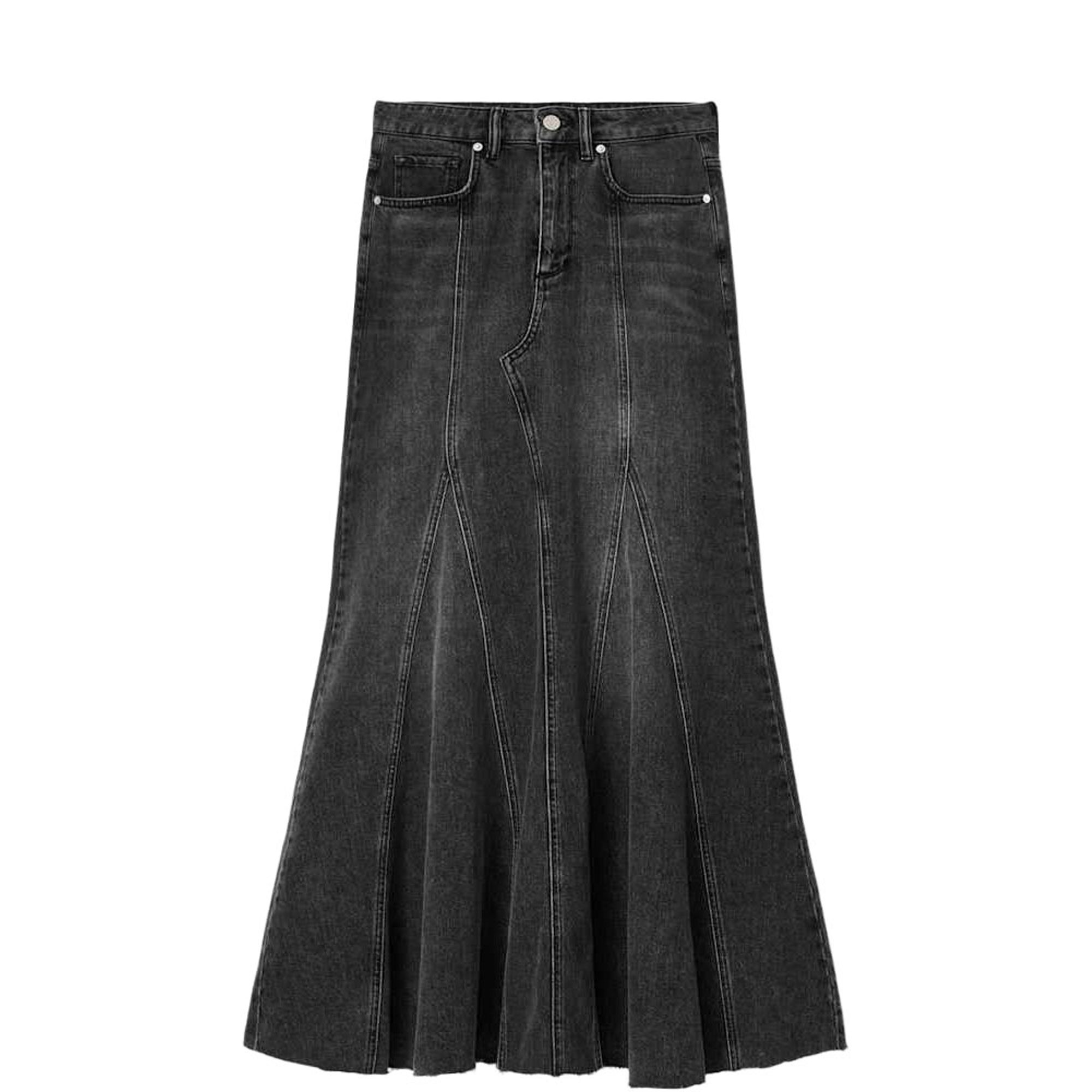 Alma Godet Denim Skirt