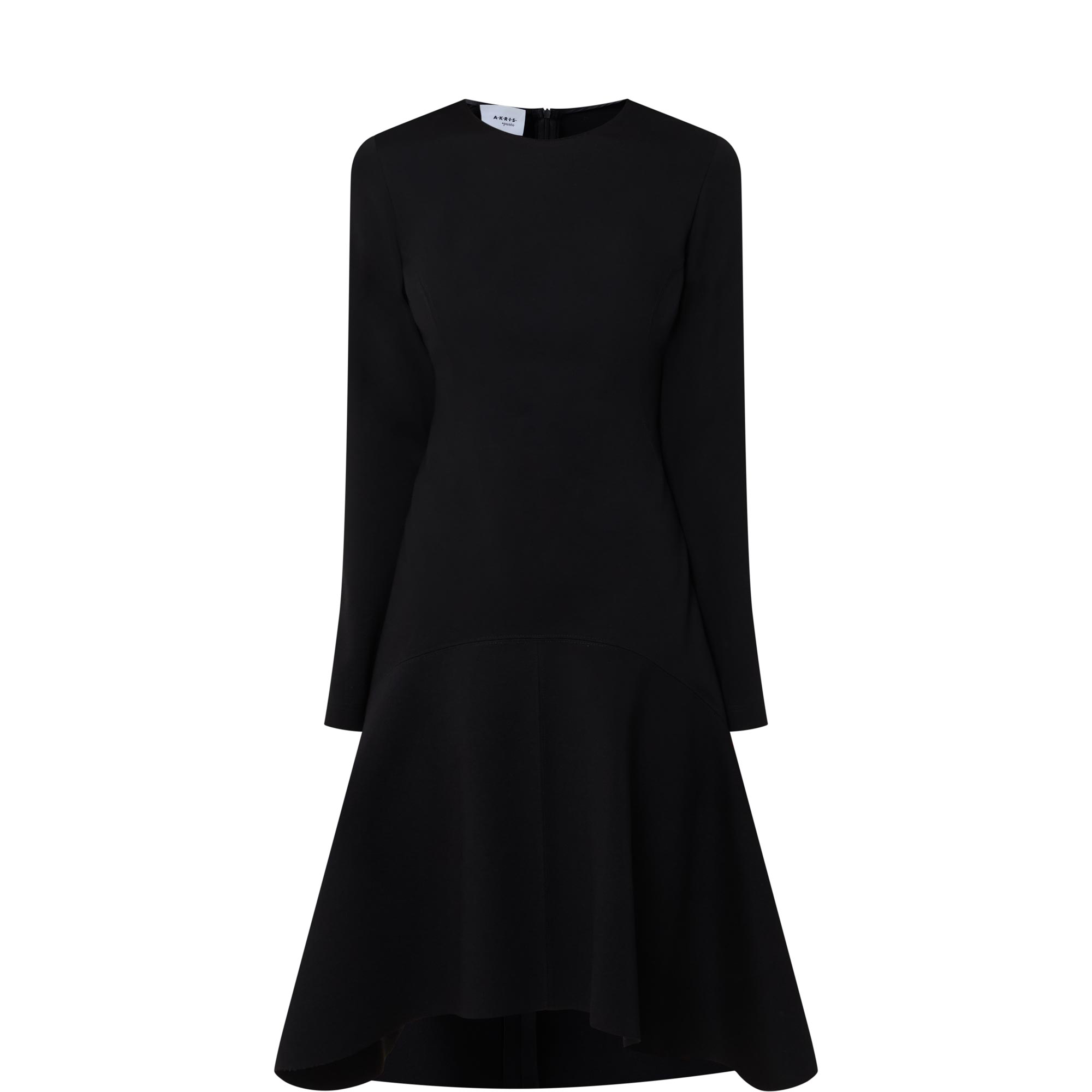 Asymmetric Hem Flared Dress
