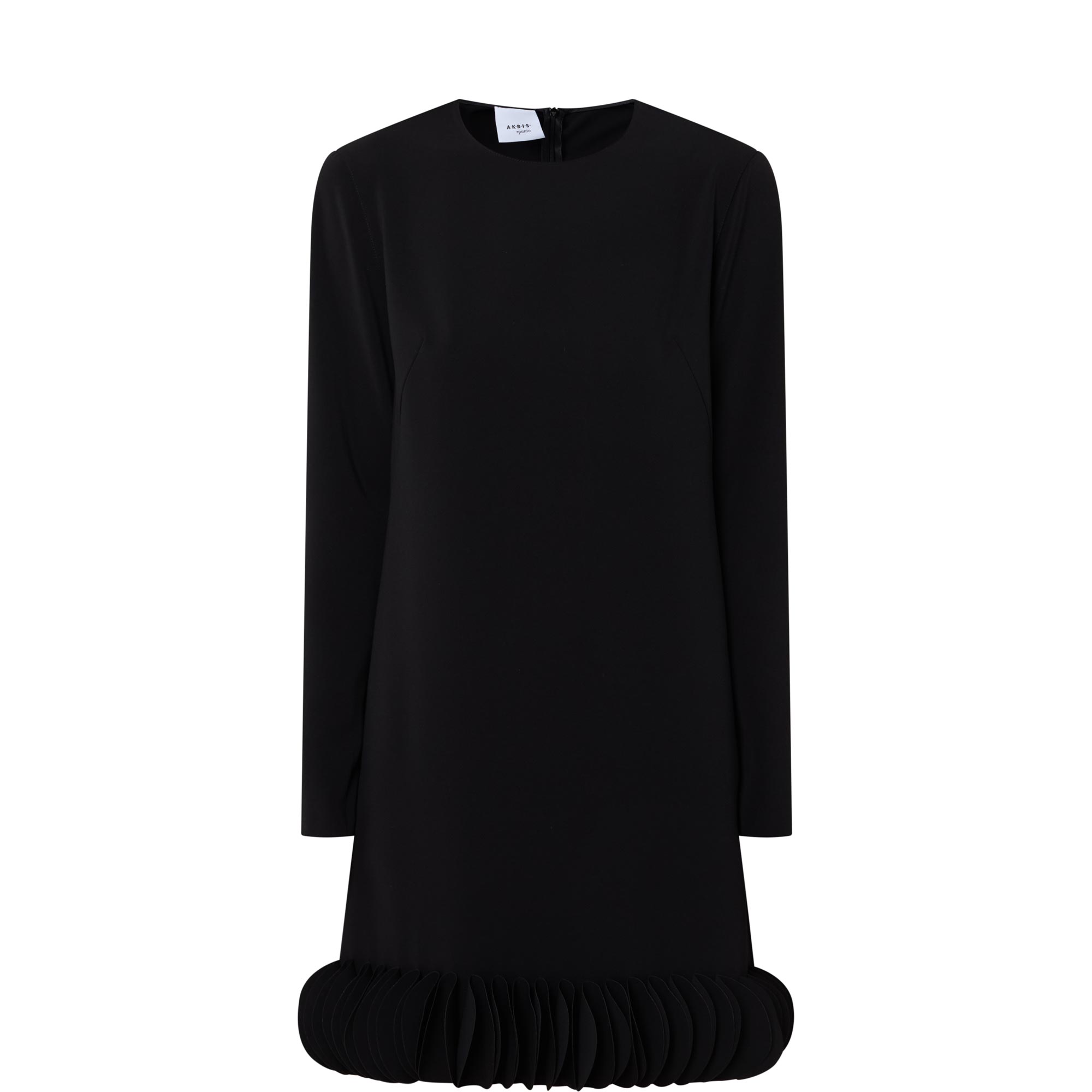 Frill Hem Mini Shift Dress