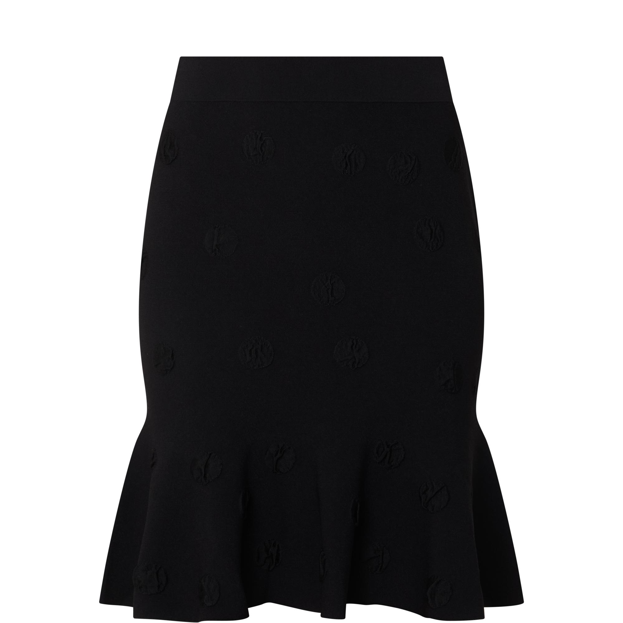 Dotted Mini Fine Knit Skirt