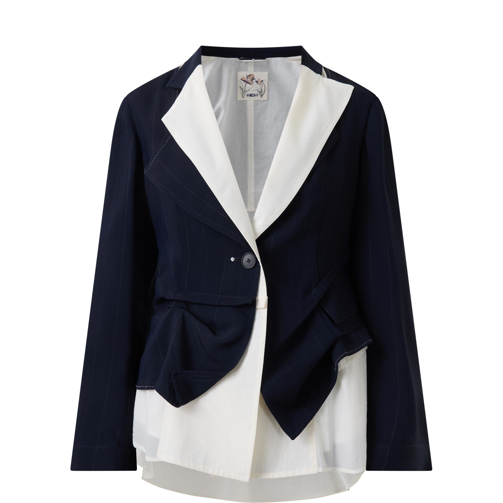 Brazen Layered Single-Breasted Blazer