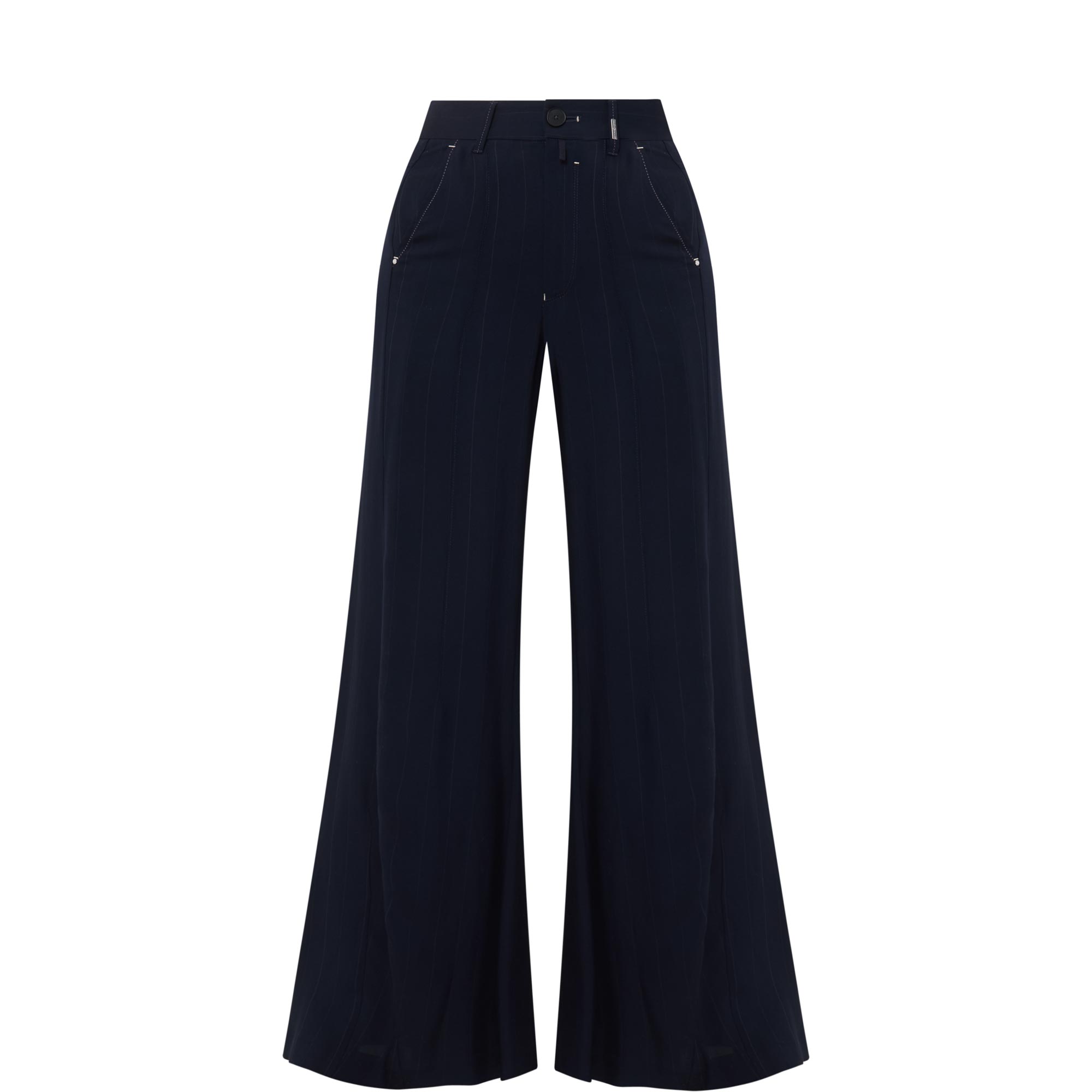 Caught Out Pinstripe Palazzo Trousers