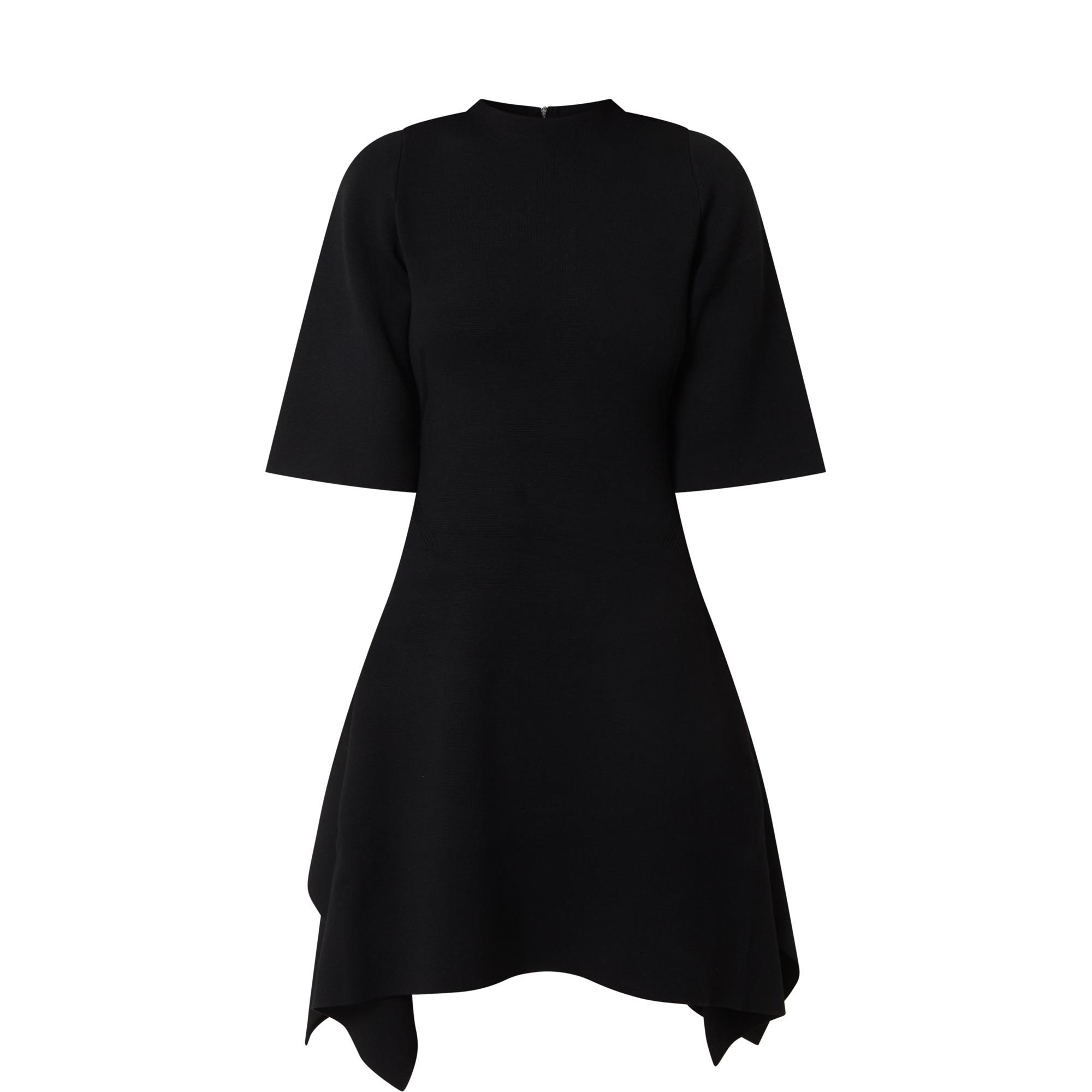 Flaris Asymmetric Draped Mini Dress