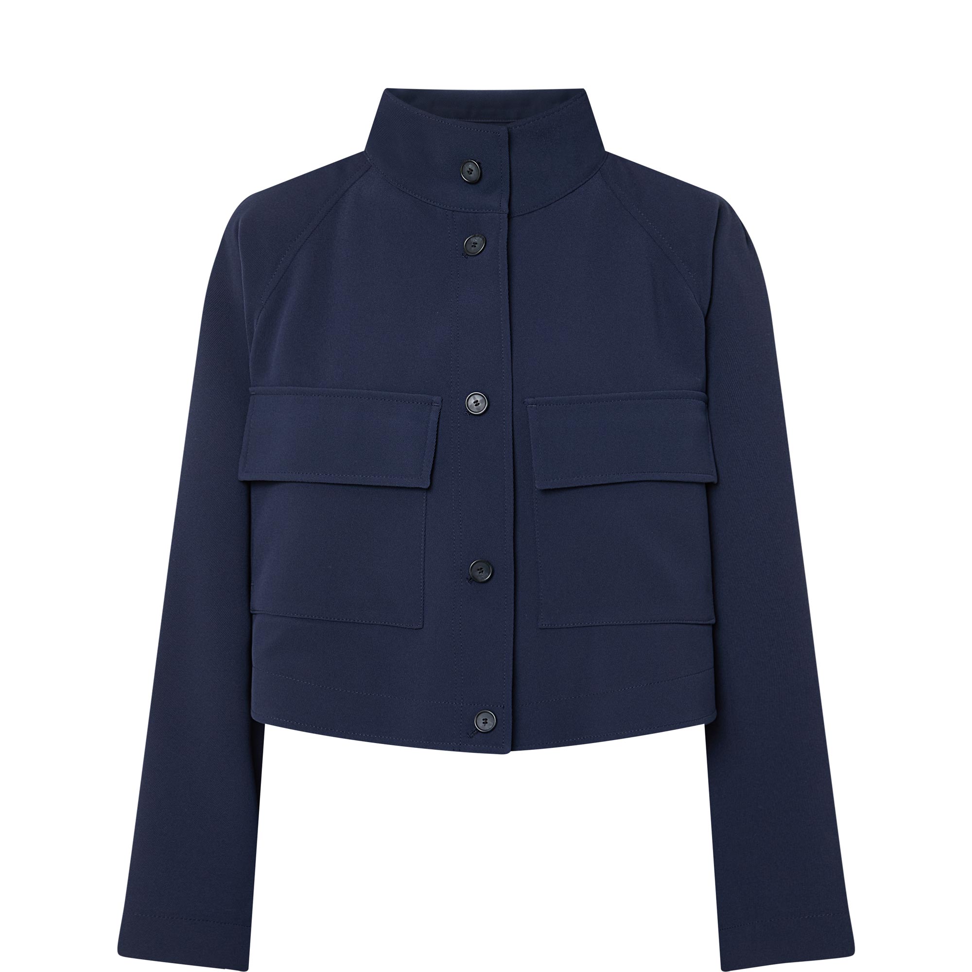 Cropped Wrinkle-Resistant Blazer