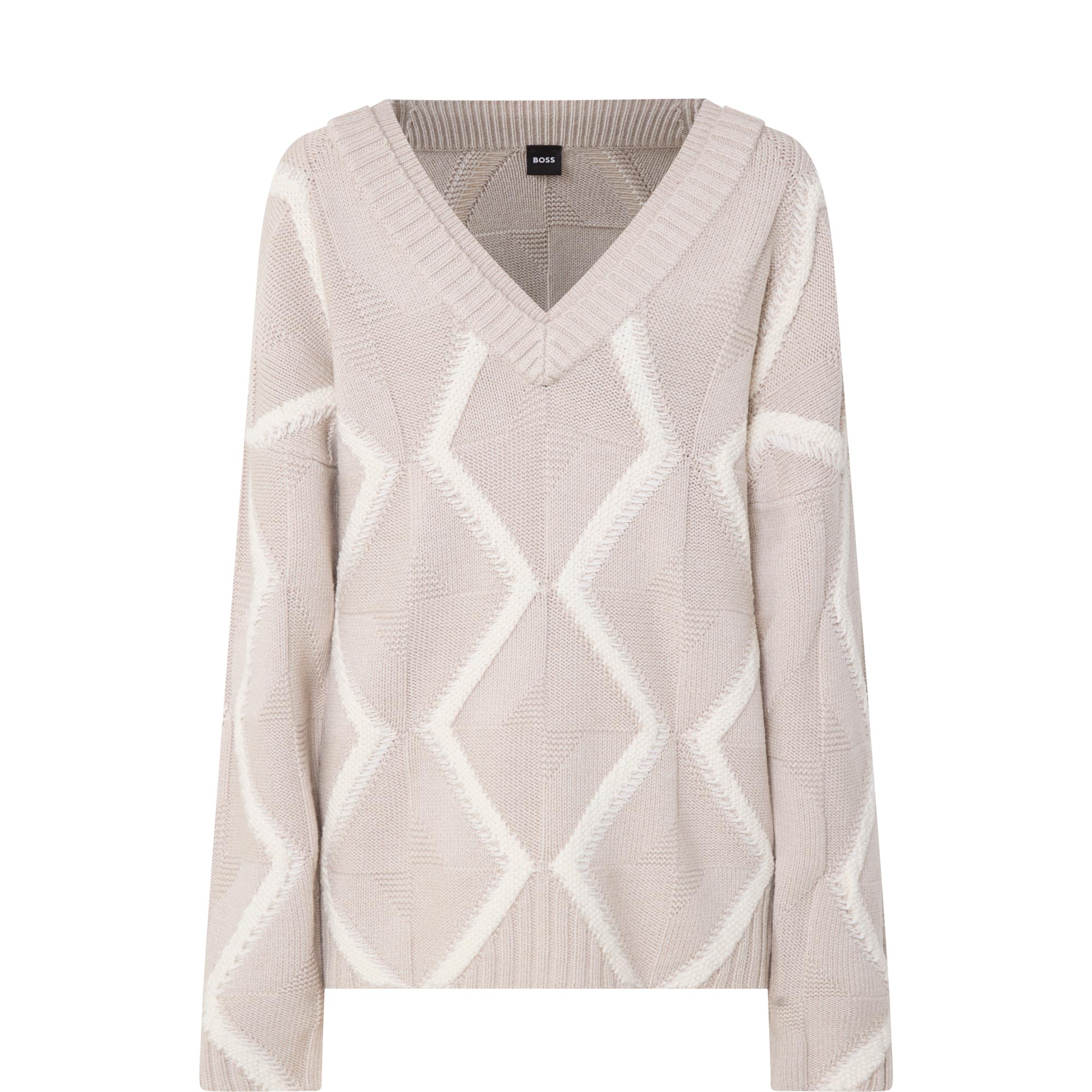 Flarin Geometric Knit Sweater