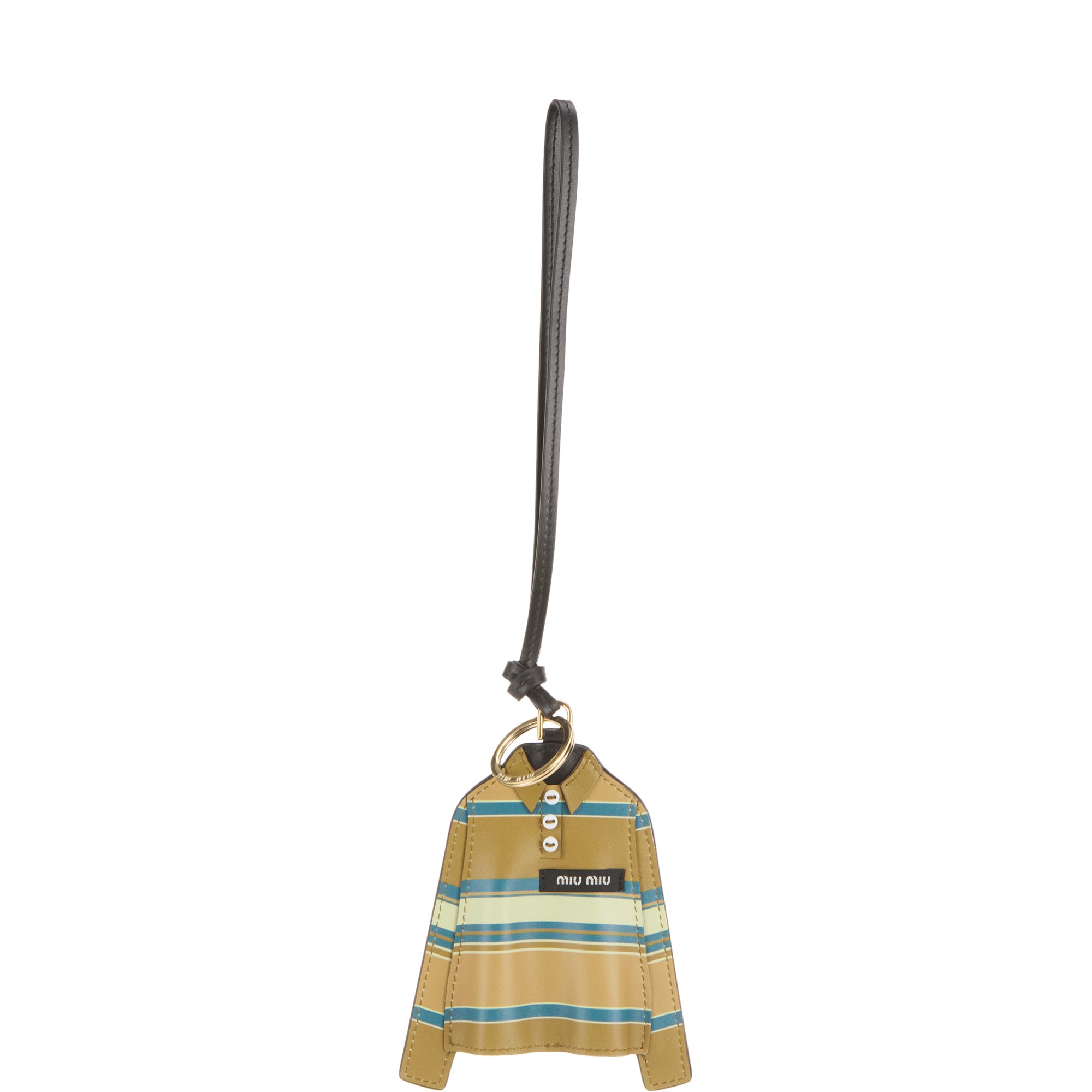 Striped Polo Shirt Bag Charm