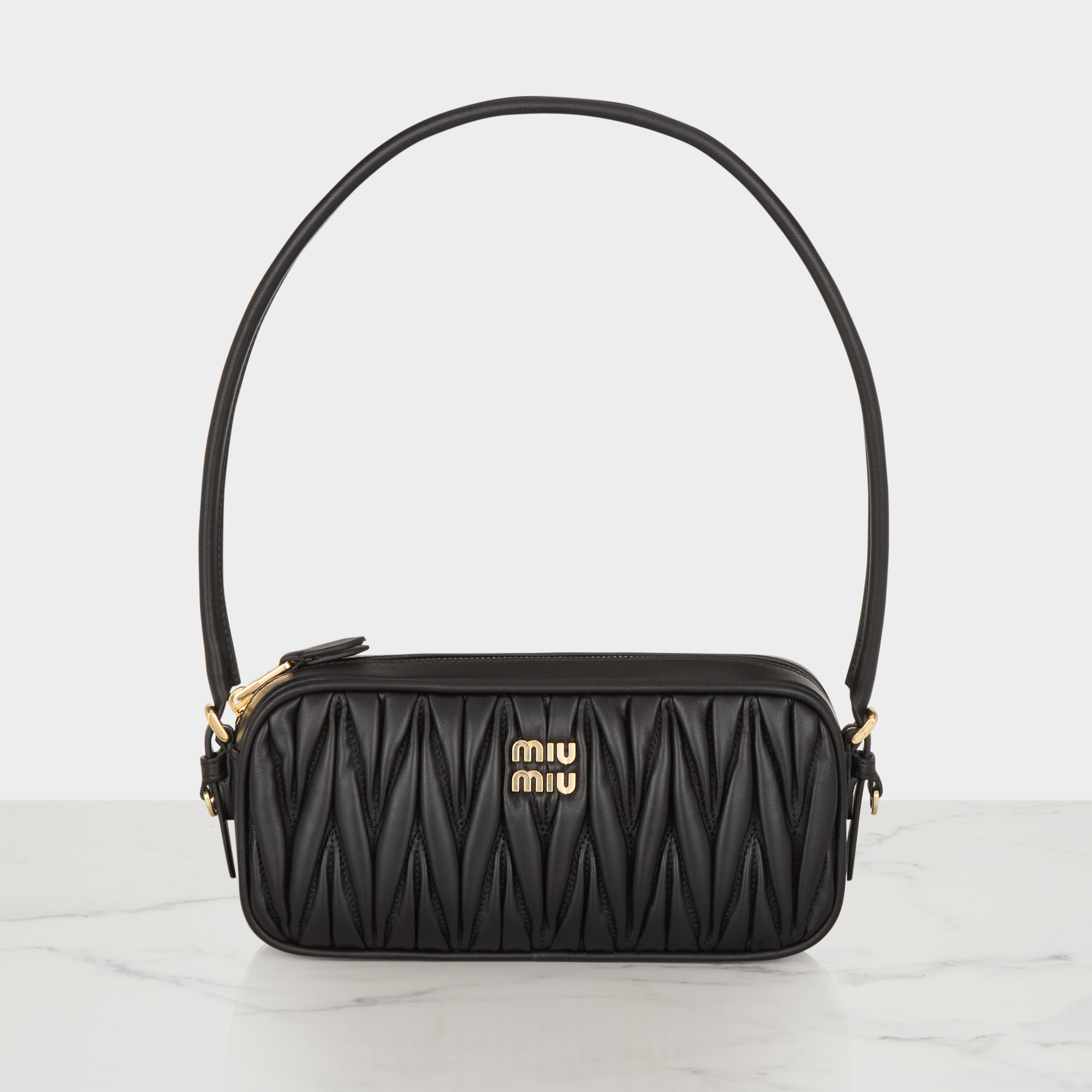 Matelass&eacute; Nappa Leather Pouch