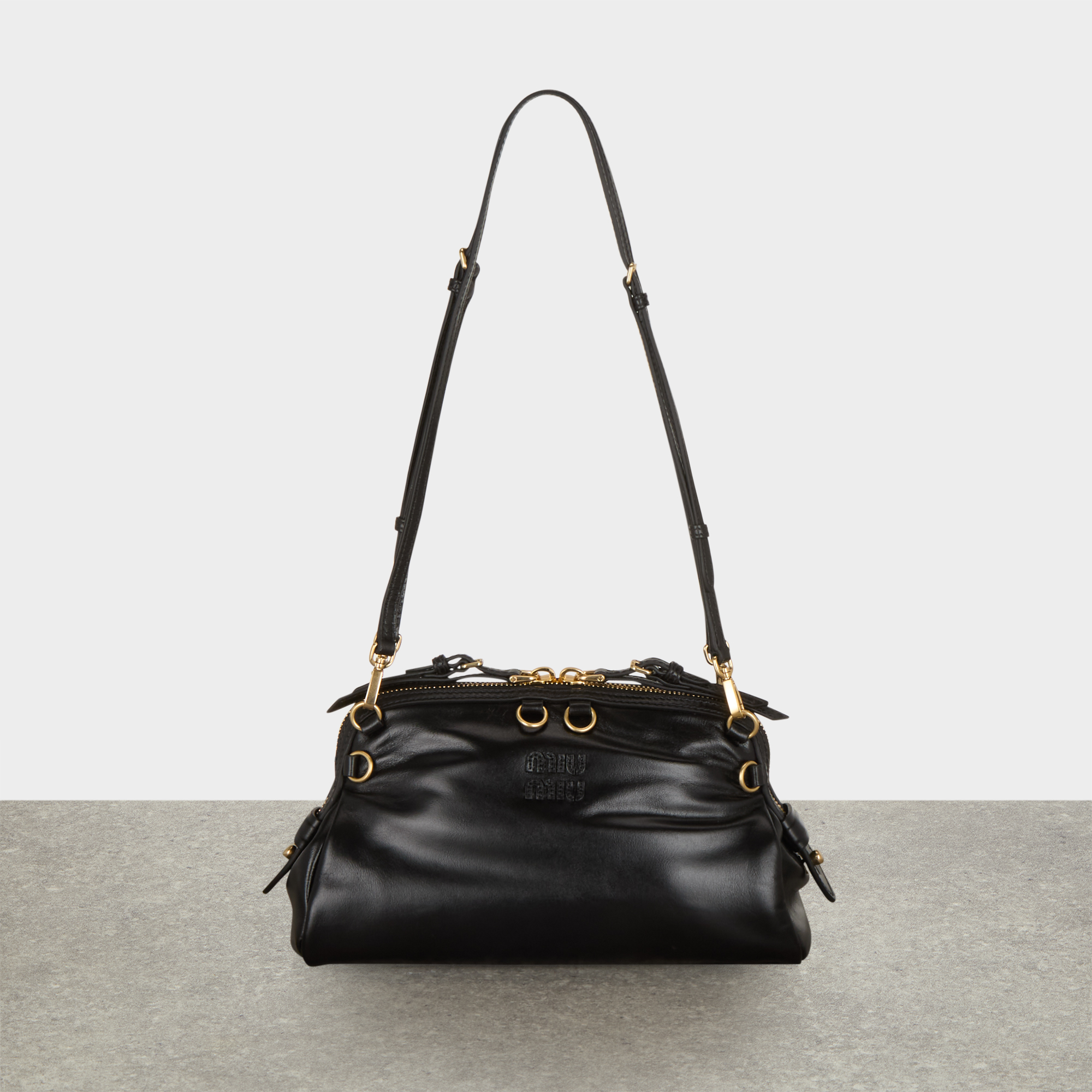 Softy Shine Leather Shoulder Bag