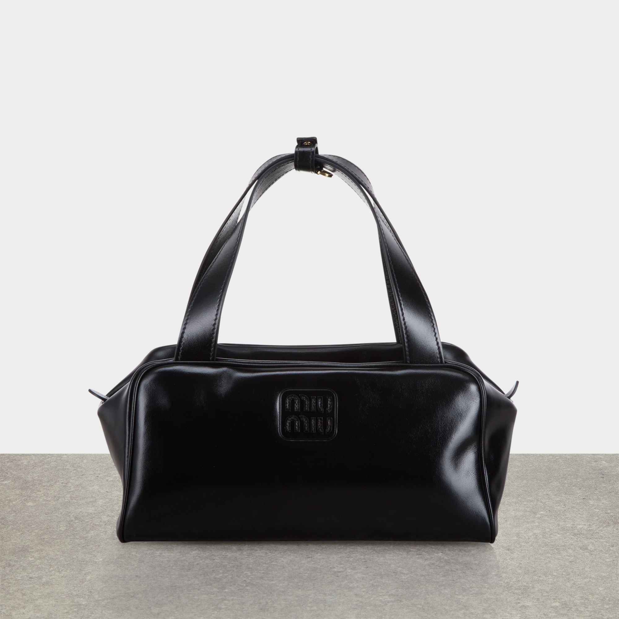 Softy Luxe Logo Top Handle Bag