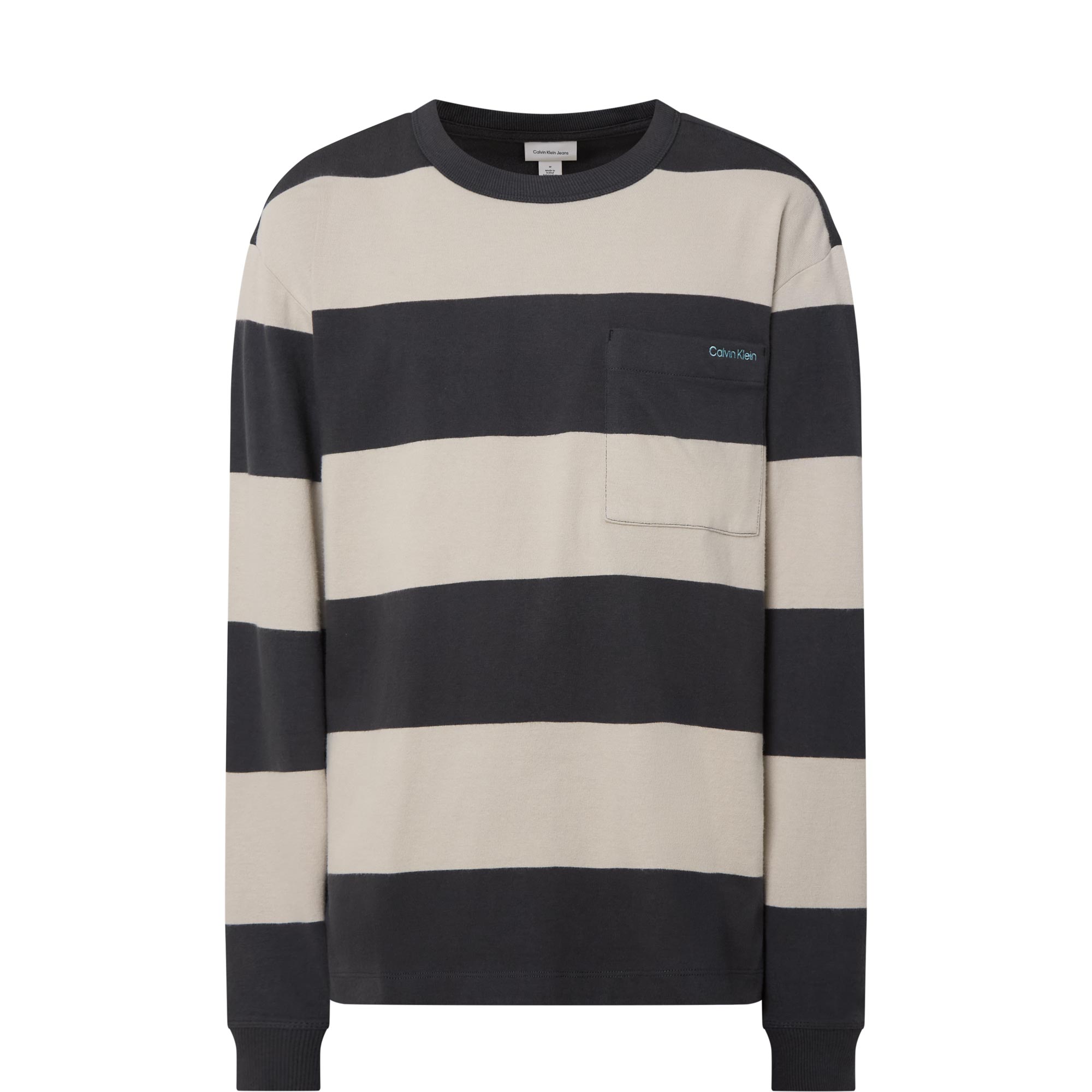 Stripe Pocket Long-Sleeve T-Shirt