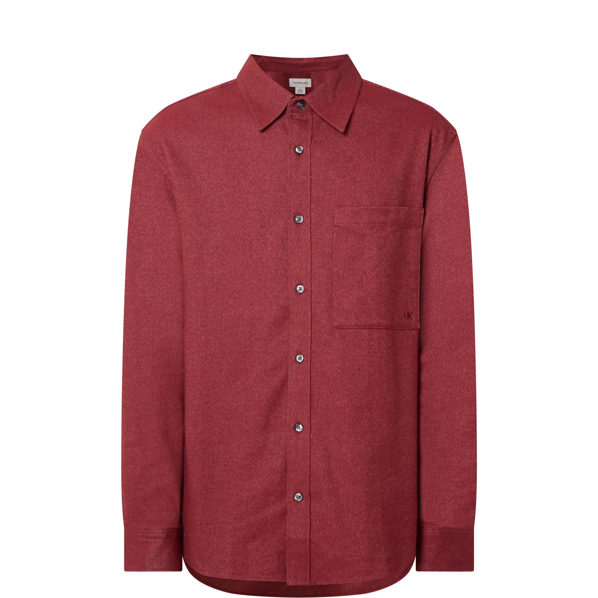 Monogram Logo M&eacute;lange Flannel Shirt