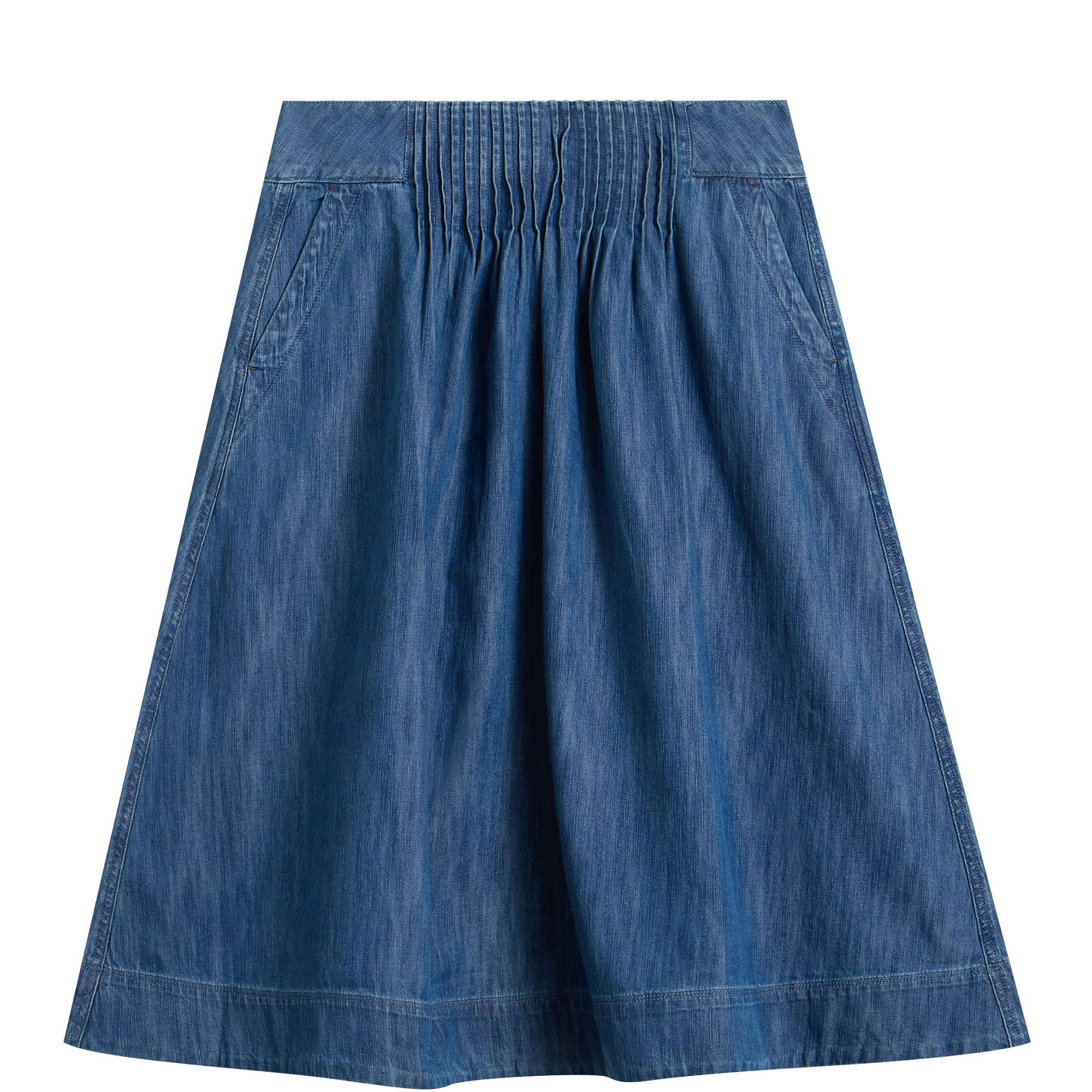 Charlotte Flared Denim Skirt