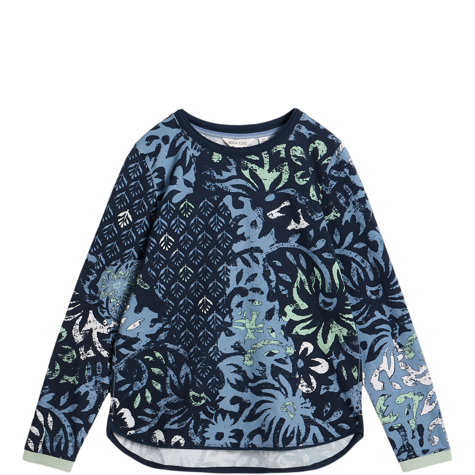 Clara Floral Dipped Hem Top