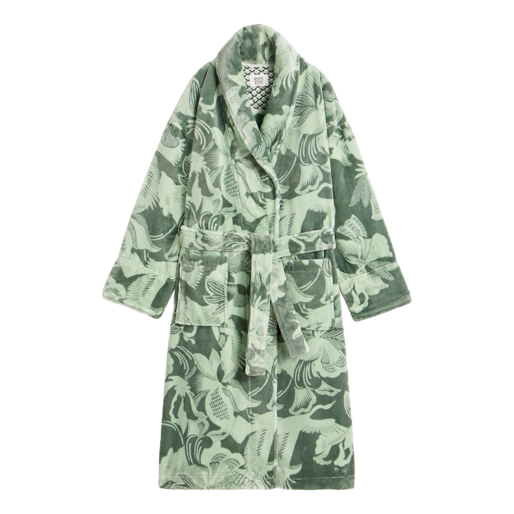 slim fit dress slacks Pine Green Pembroke Stripe Cotton Robe main image 0