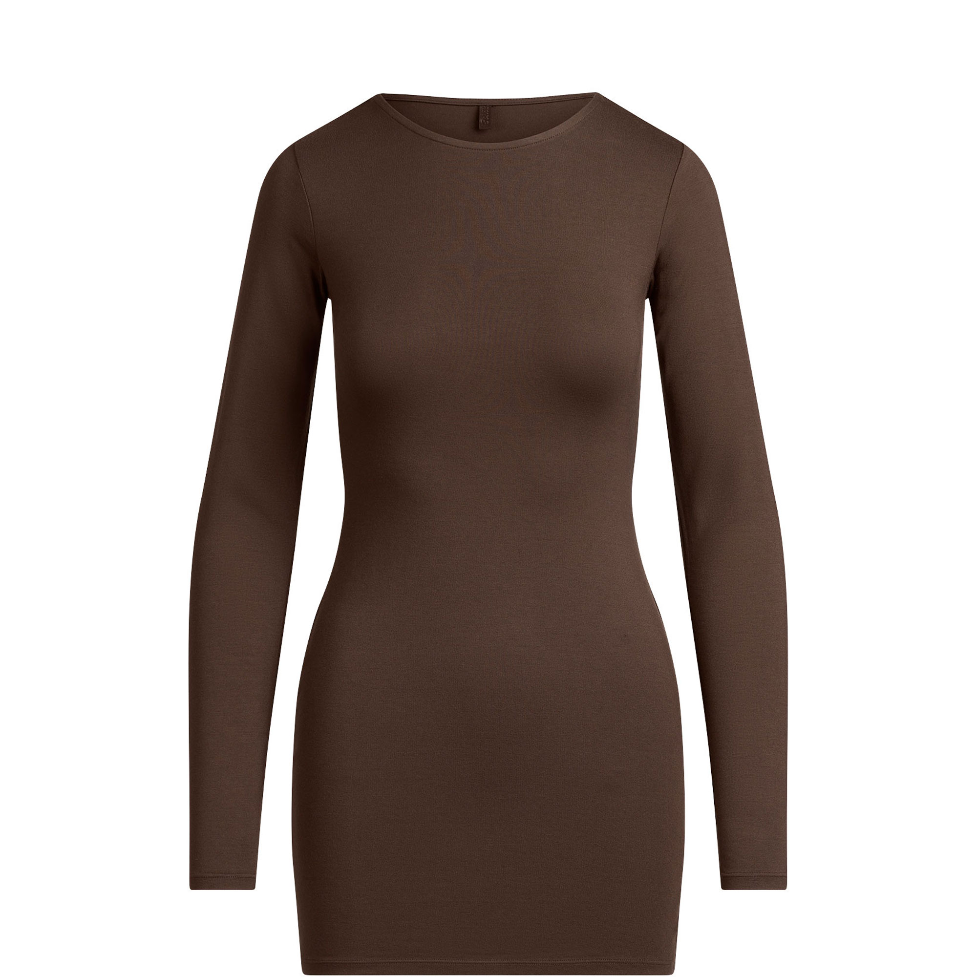 Crewneck Mini Dress Espresso